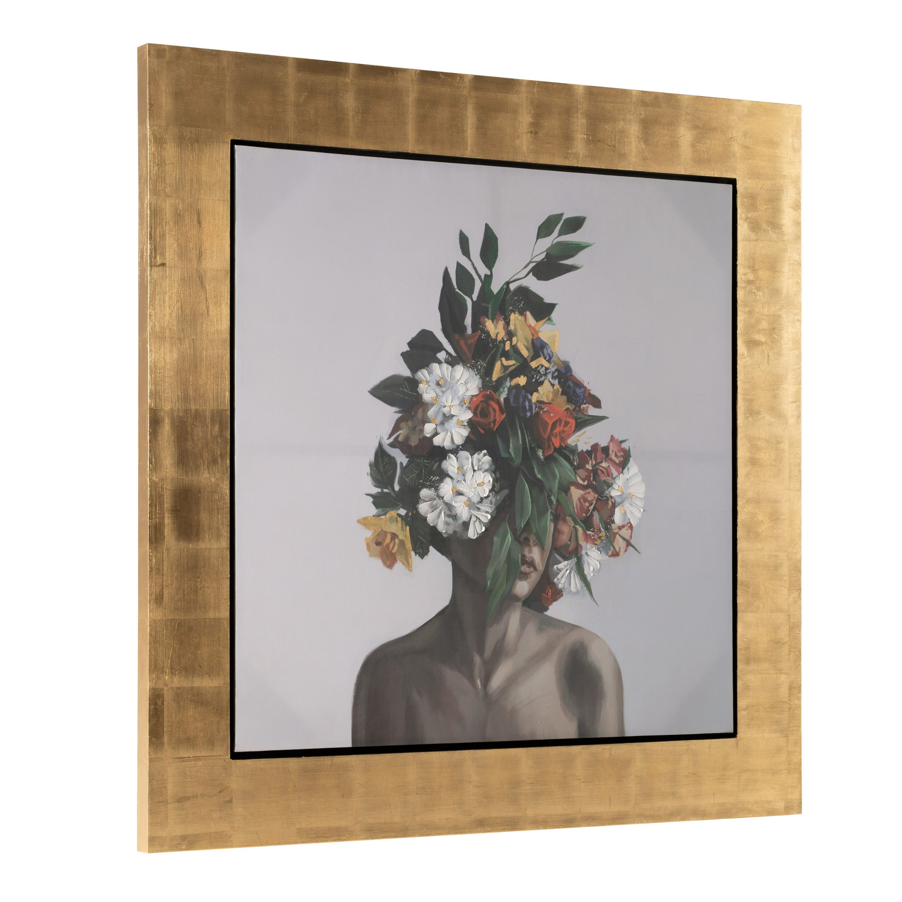 Modrest Victoria - Modern Gold 71" x 71" Painting