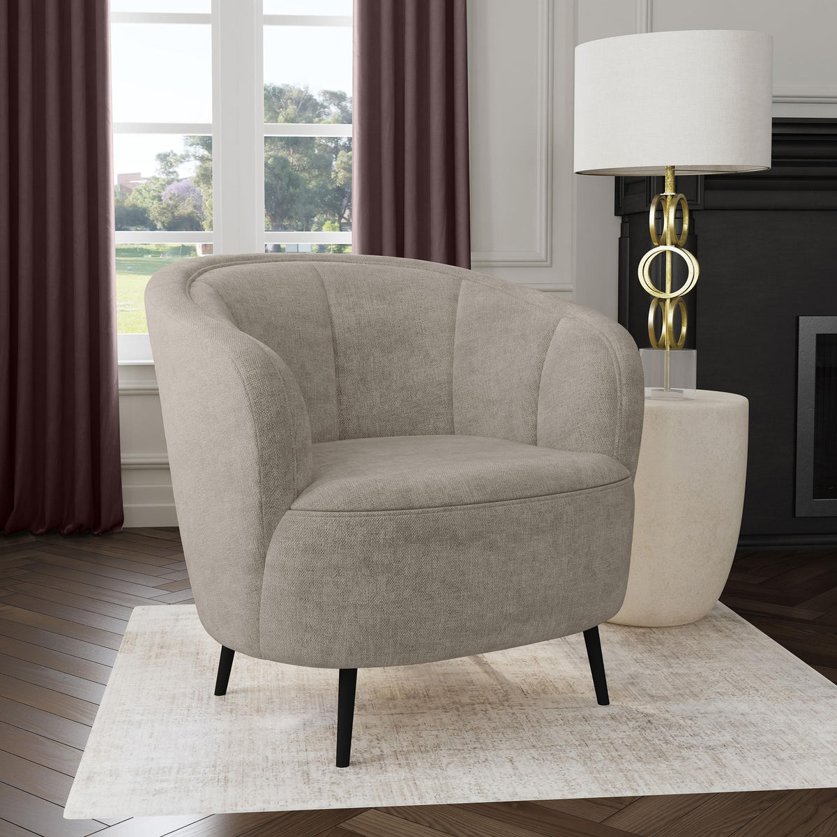 Ellorie Stationary Fabric Chair 504839