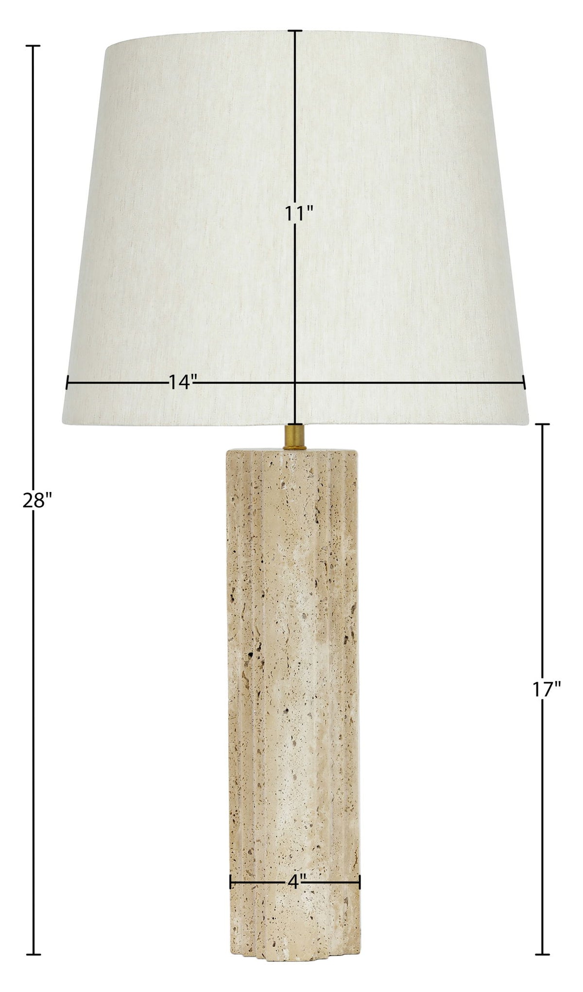 Orison - Linen Textured Fabric Table Lamp