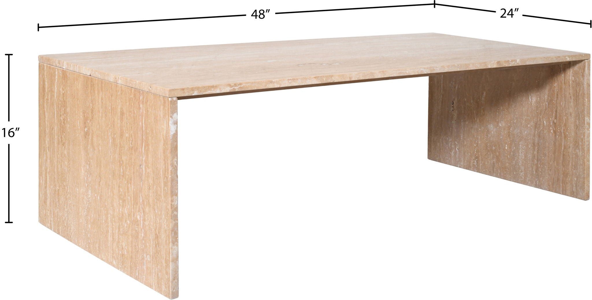 Vernazza - Travertine Table