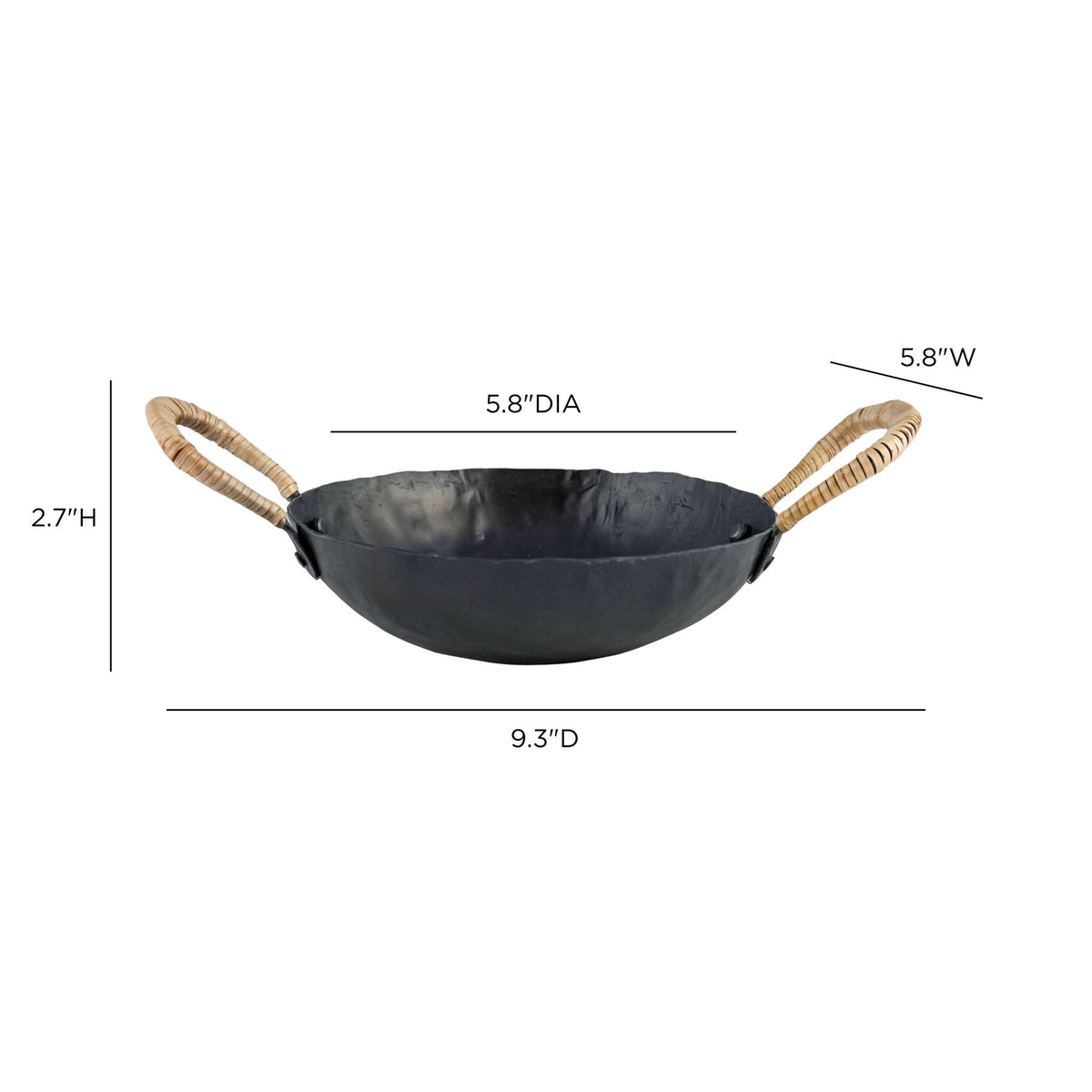 Verma - Hammered Iron Catchall - Black