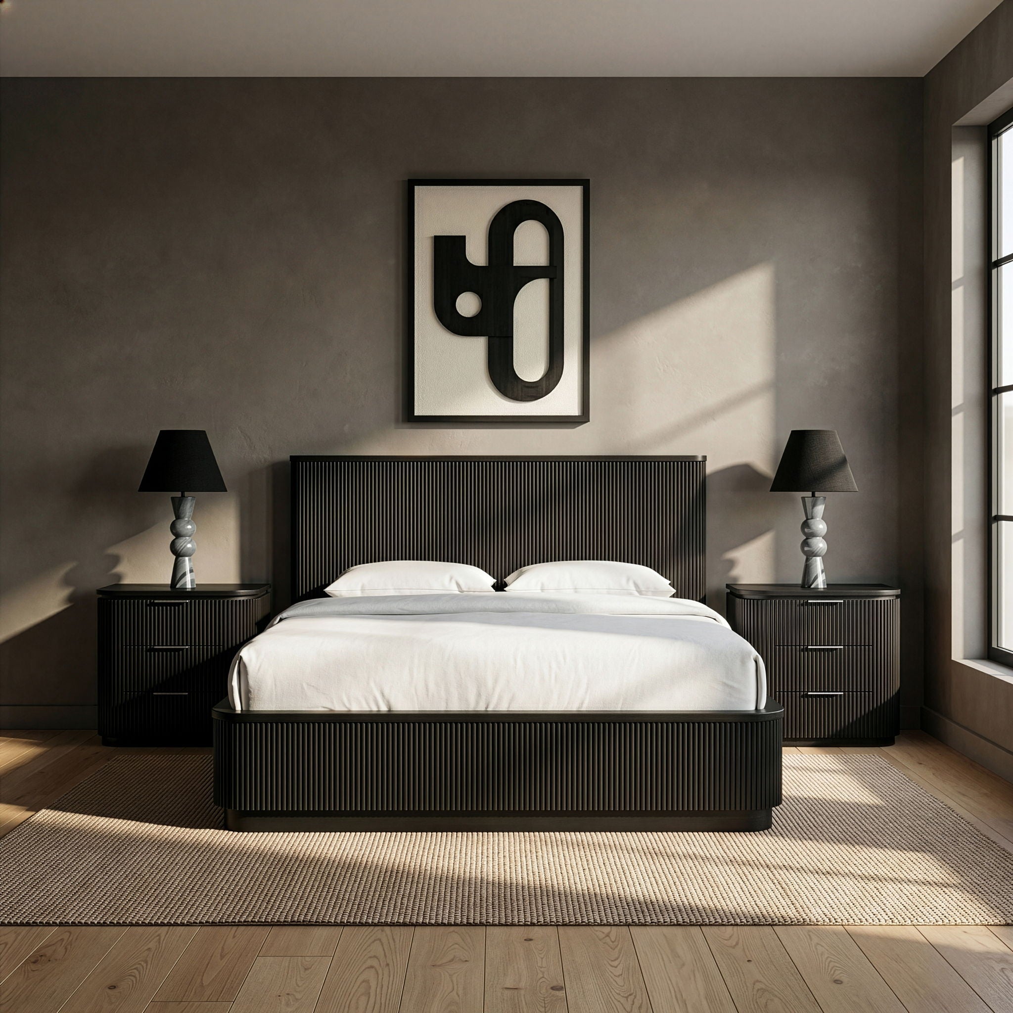 Astrid - Solid Wood And Oak Veneer Bed (3 Boxes)