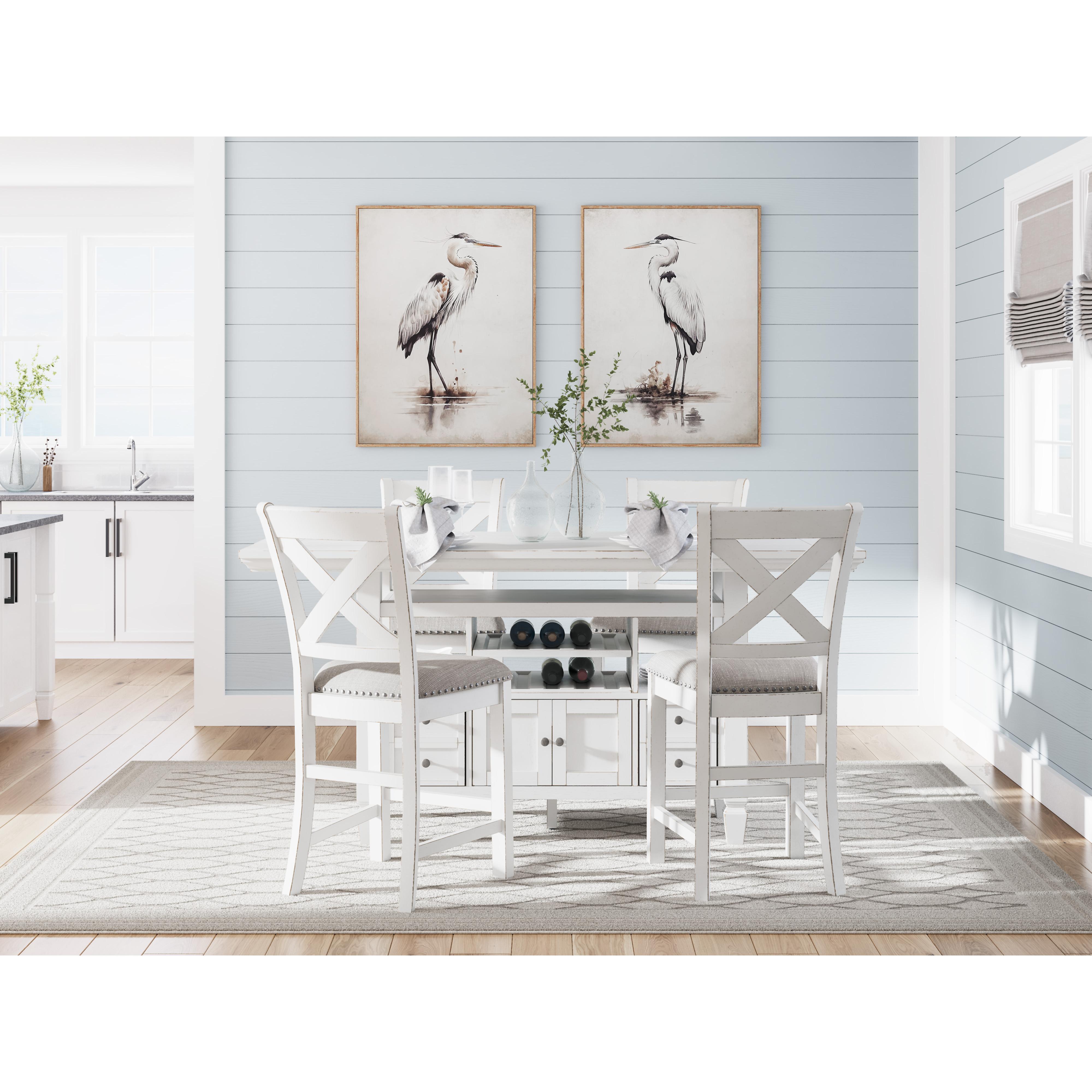 Diamond Modern Furniture Exclusive Design Robbinsdale Counter Height Dining Table with Pedestal Base D642-13B/D642-13T IMAGE 12