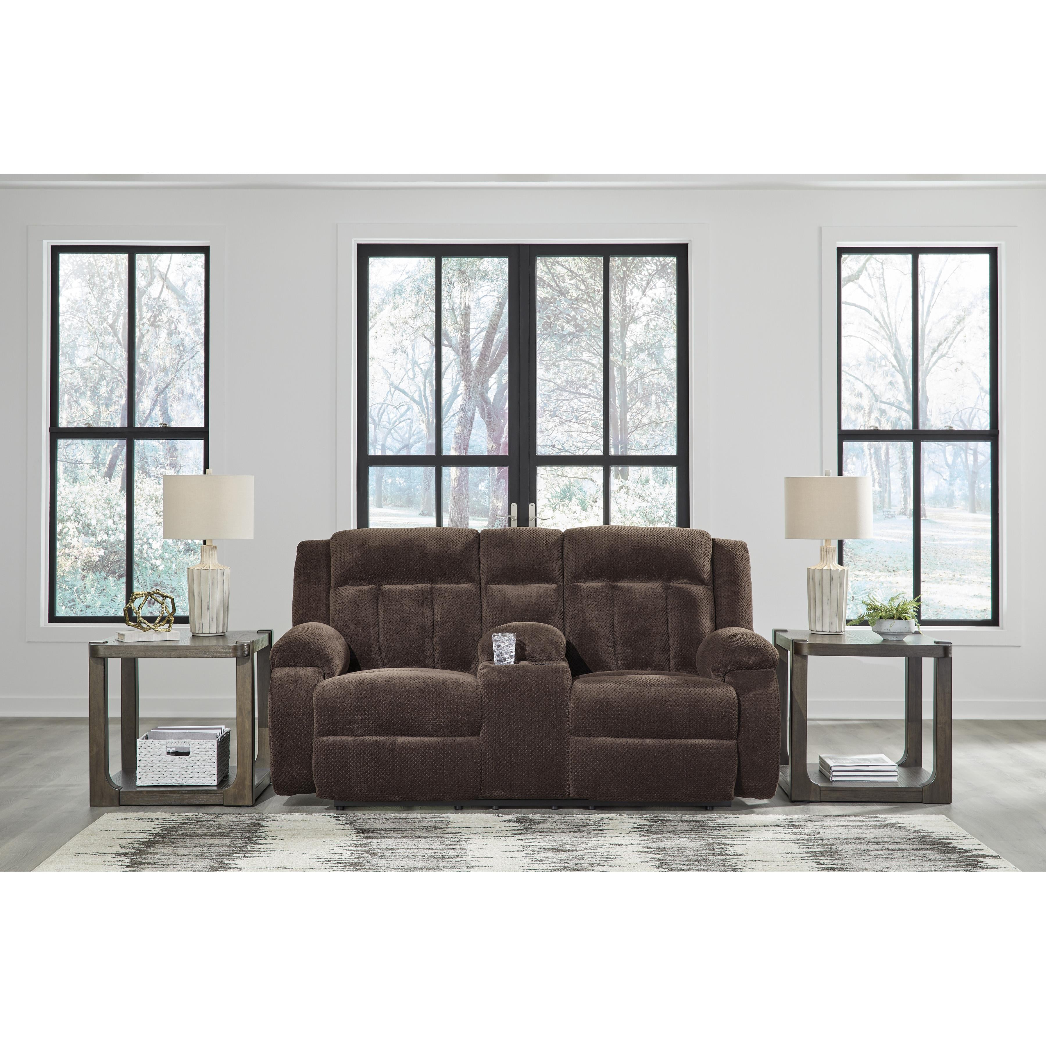 Diamond Modern Furniture Exclusive Design Observation Loveseat with Console PC2140696 IMAGE 4