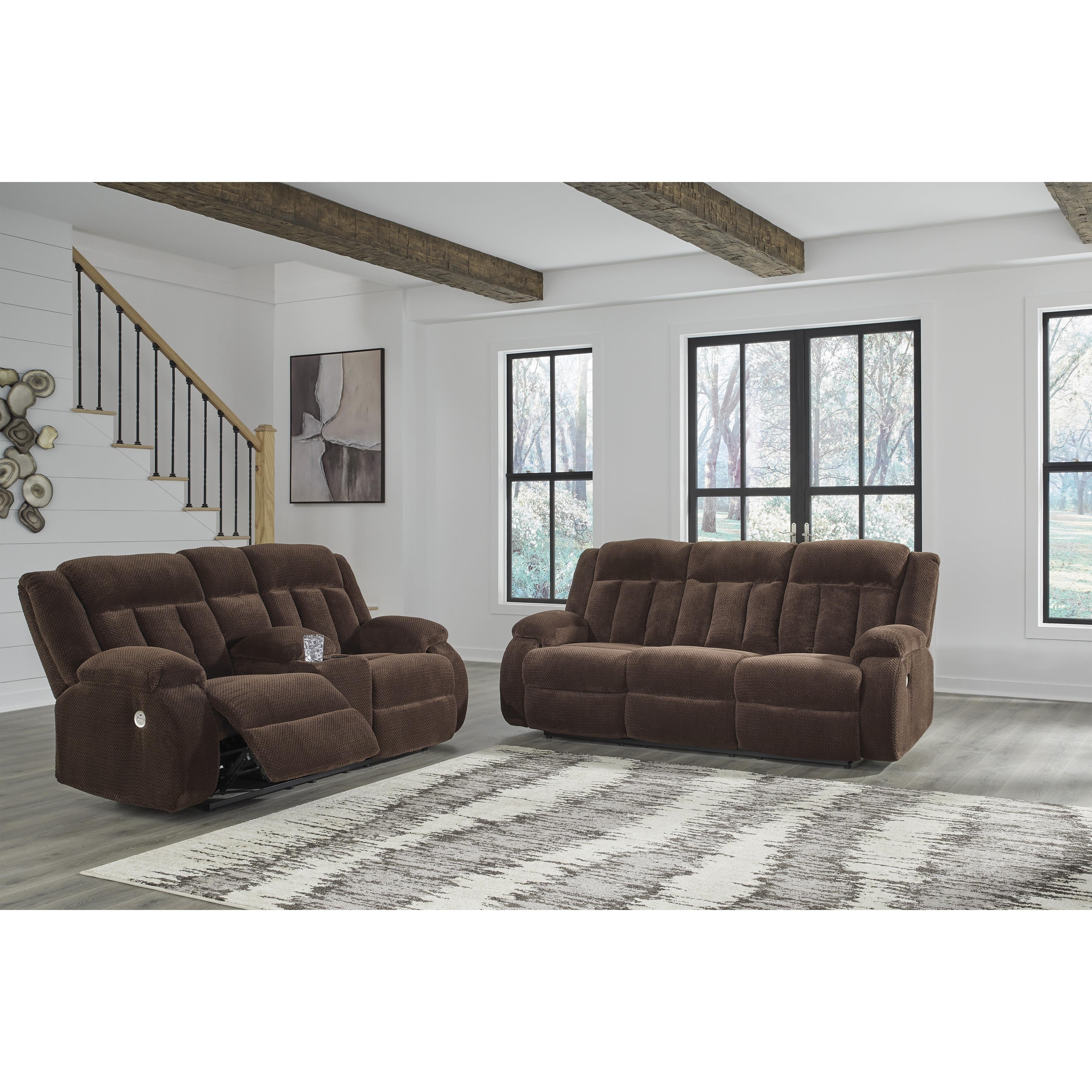 Diamond Modern Furniture Exclusive Design Observation Loveseat with Console PC2140696 IMAGE 6