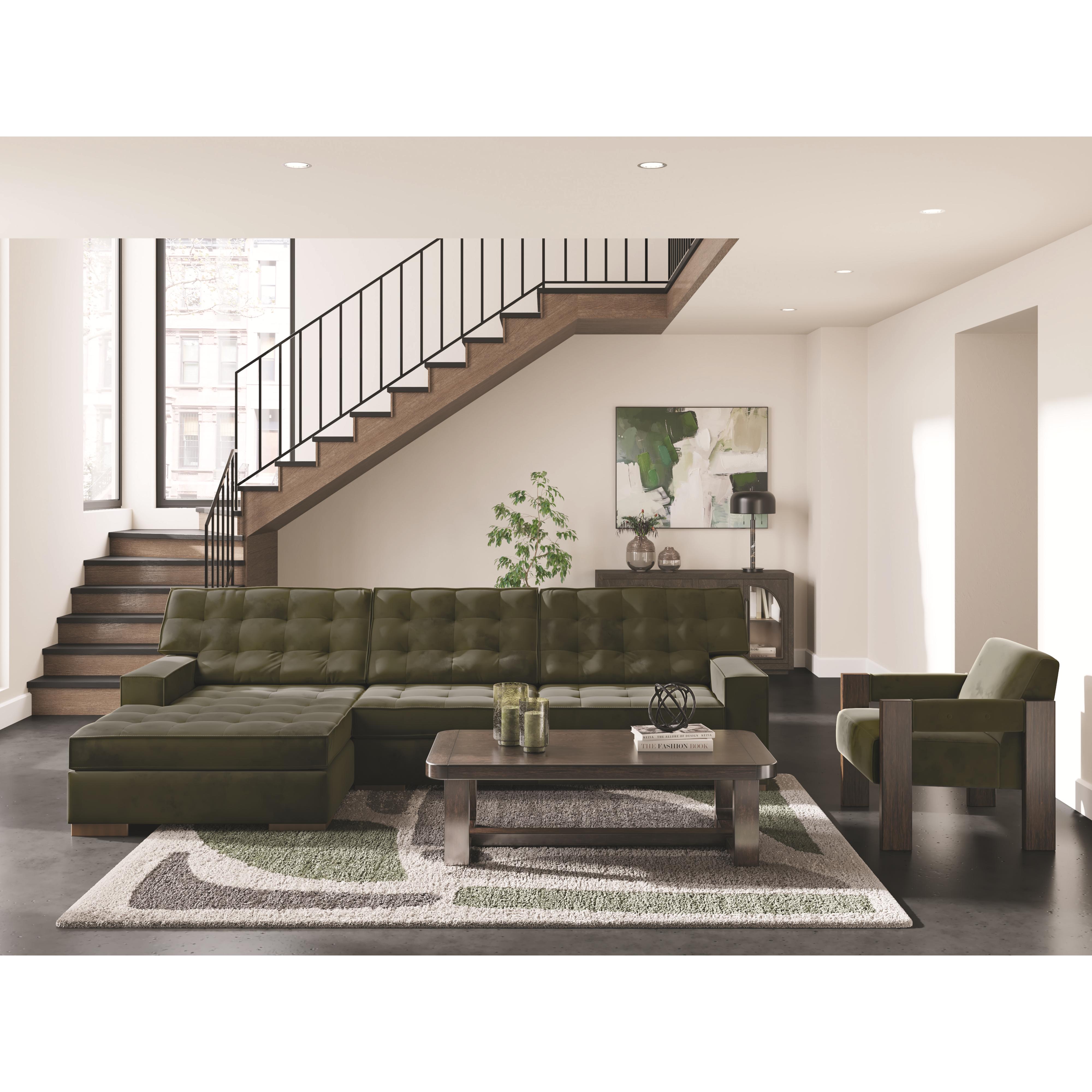Diamond Modern Furniture Exclusive Design Caspian-Town 2 pc Sectional PC6170216/PC6170267 IMAGE 2