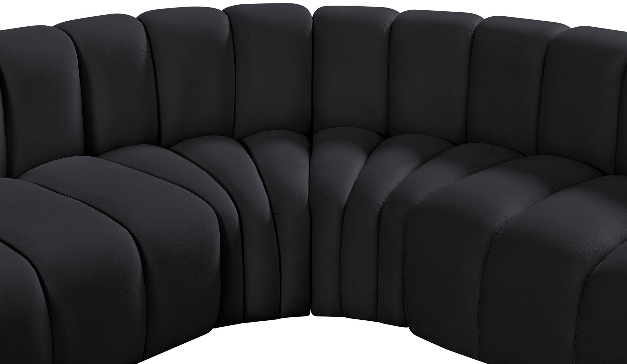 Arc - Velvet 7 Piece Corner Modular Sofa