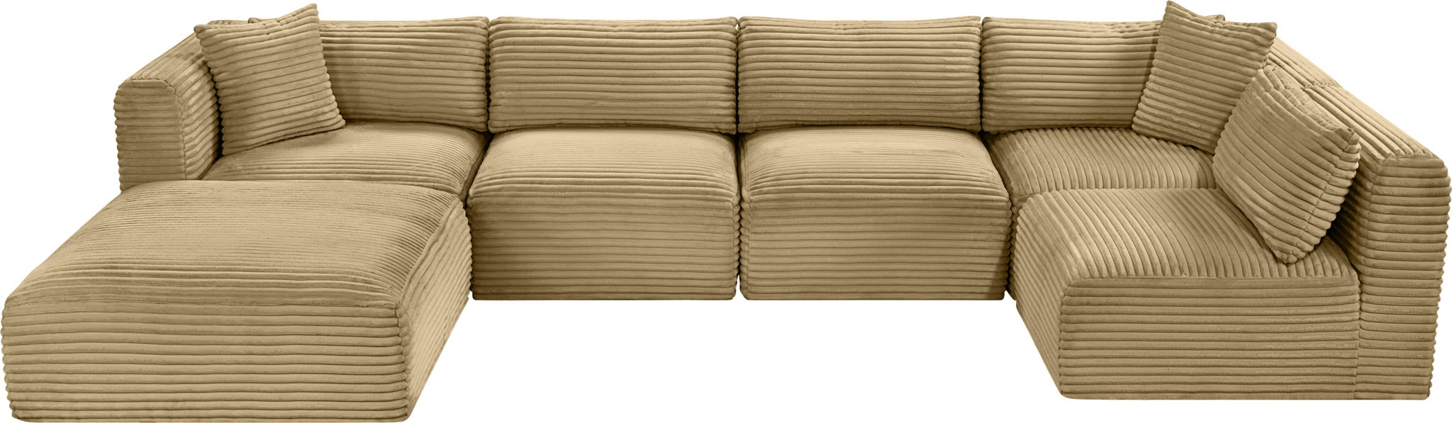 Shaggy - 6 Piece Modular U-Shaped Sectional