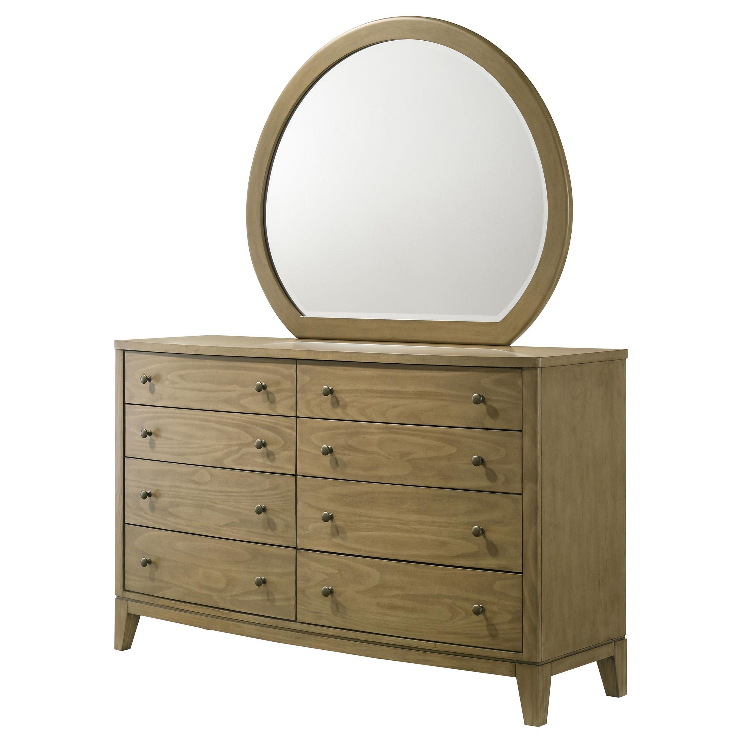 Coaster Furniture Granada 224923M 8-Drawer Dresser and Mirror - Natural Pine IMAGE 3