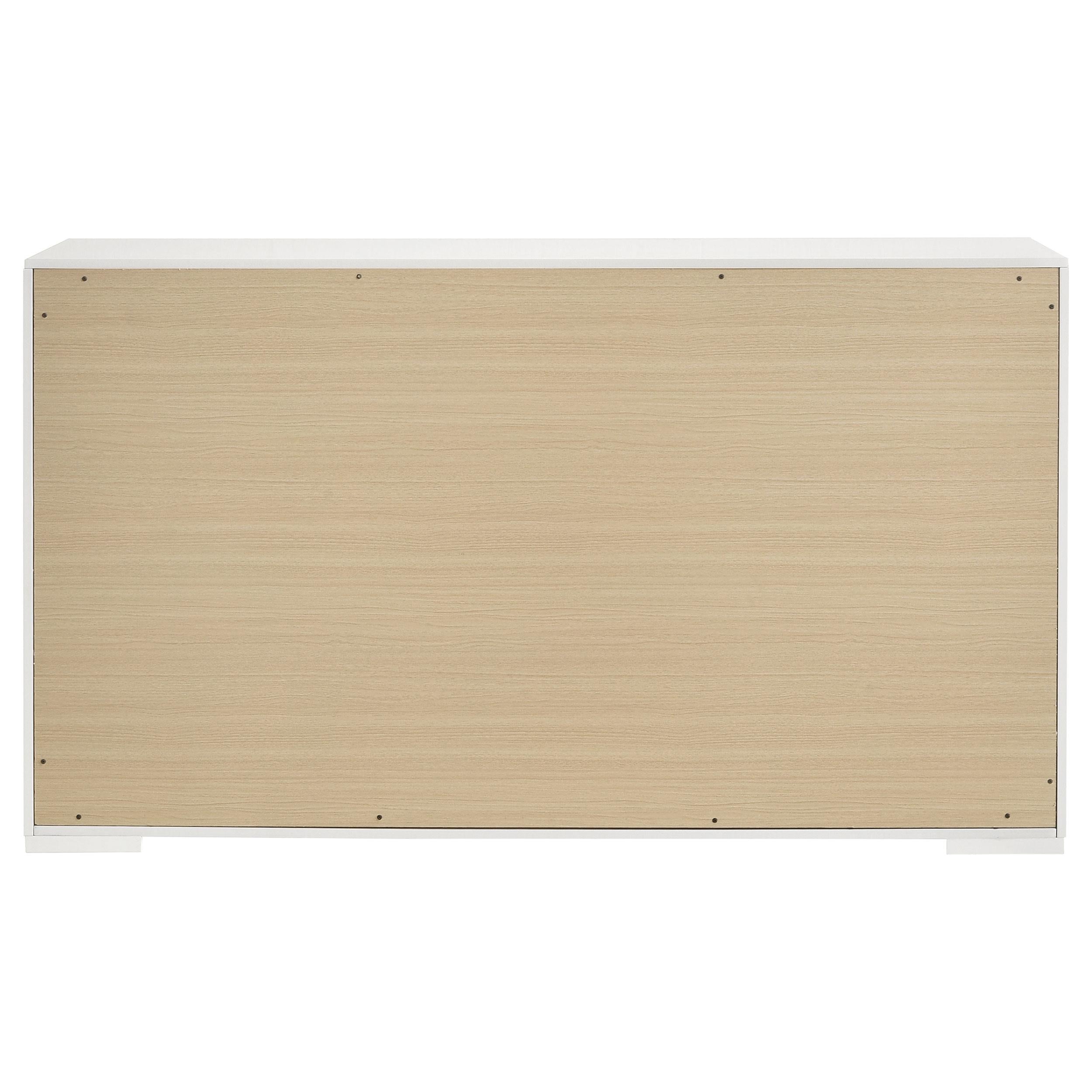 Coaster Furniture Ives 224943 6-Drawer Dresser Cabinet - White High Gloss IMAGE 6