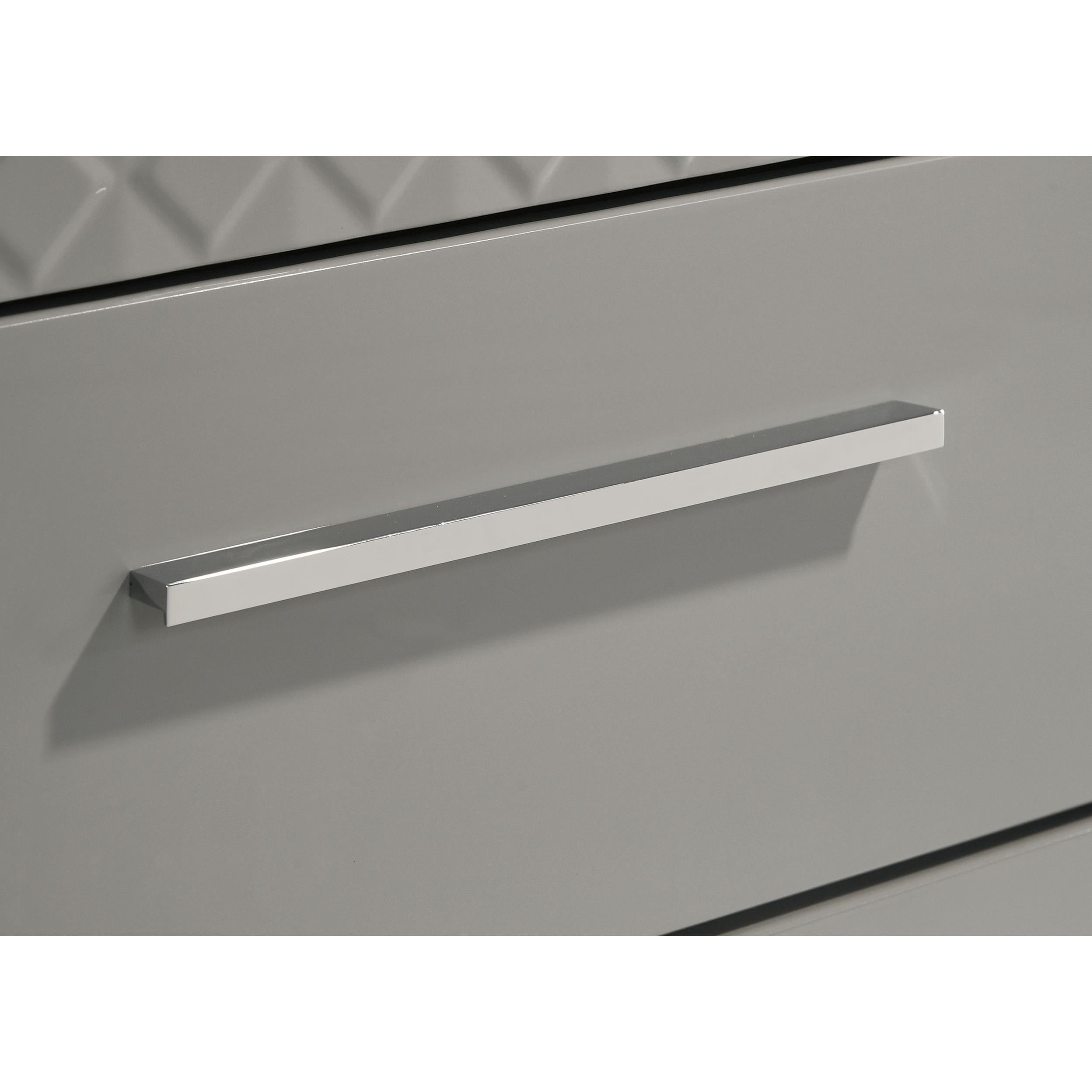 Coaster Furniture Ives 224973M 6-Drawer Dresser and Mirror - Grey High Gloss IMAGE 12