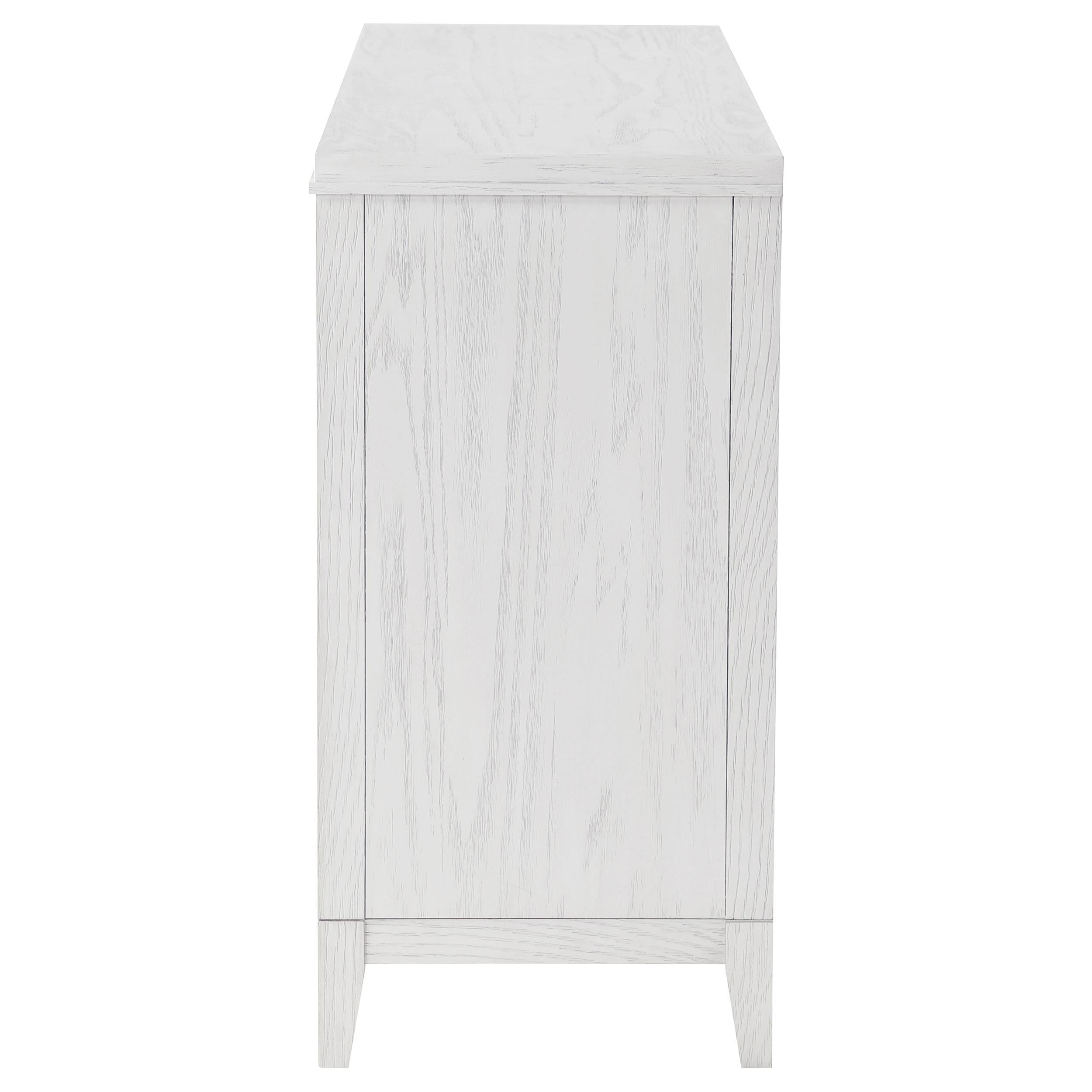 Coaster Furniture Marielle 224843 6-Drawer Bedroom Dresser - Distressed White IMAGE 4