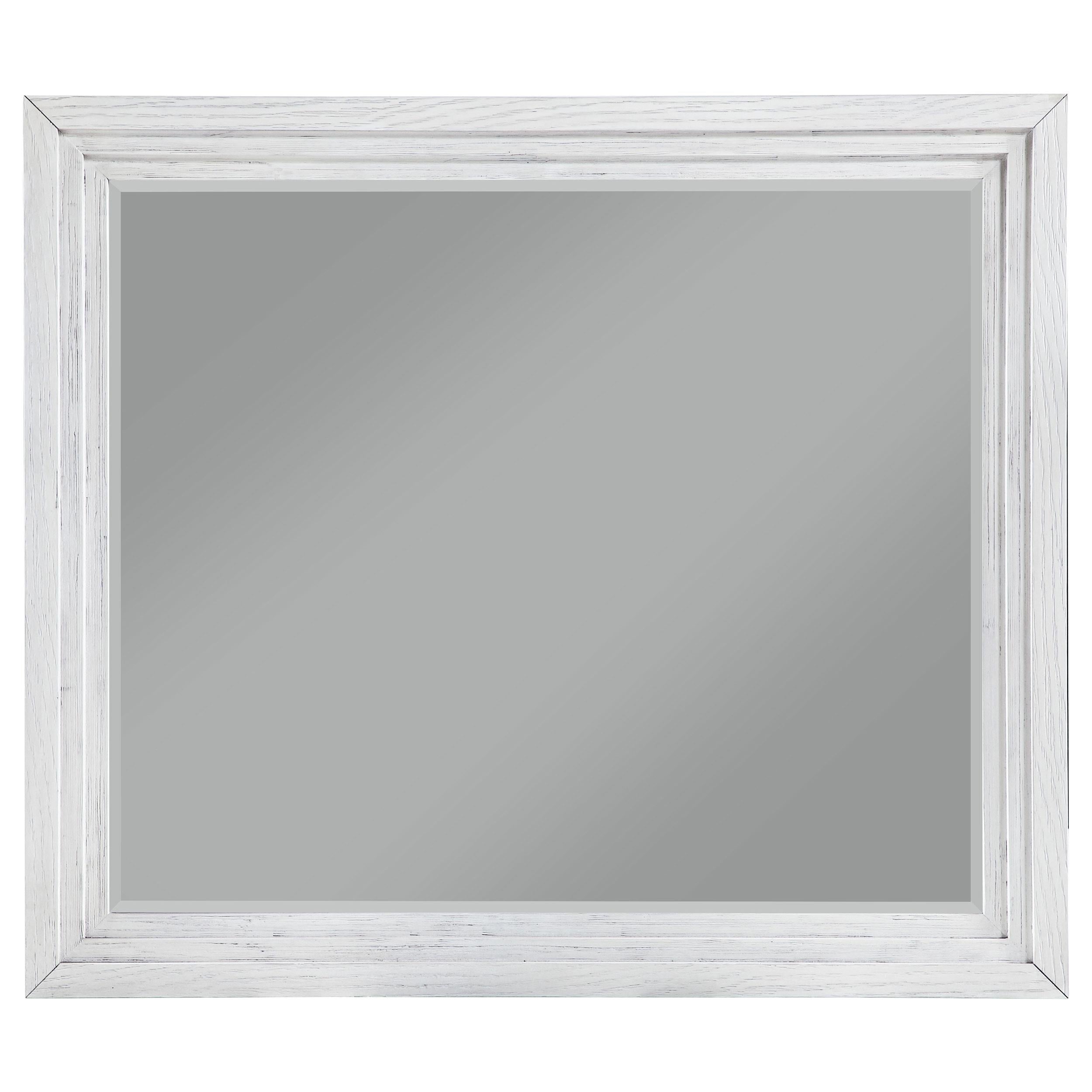 Coaster Furniture Marielle 224844 Dresser Mirror - Distressed White IMAGE 2