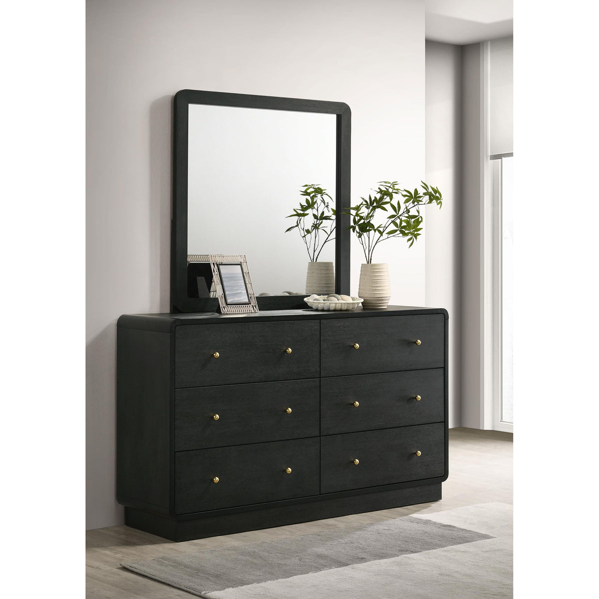 Cavelle 6-Drawer Dresser with Mirror 223663M
