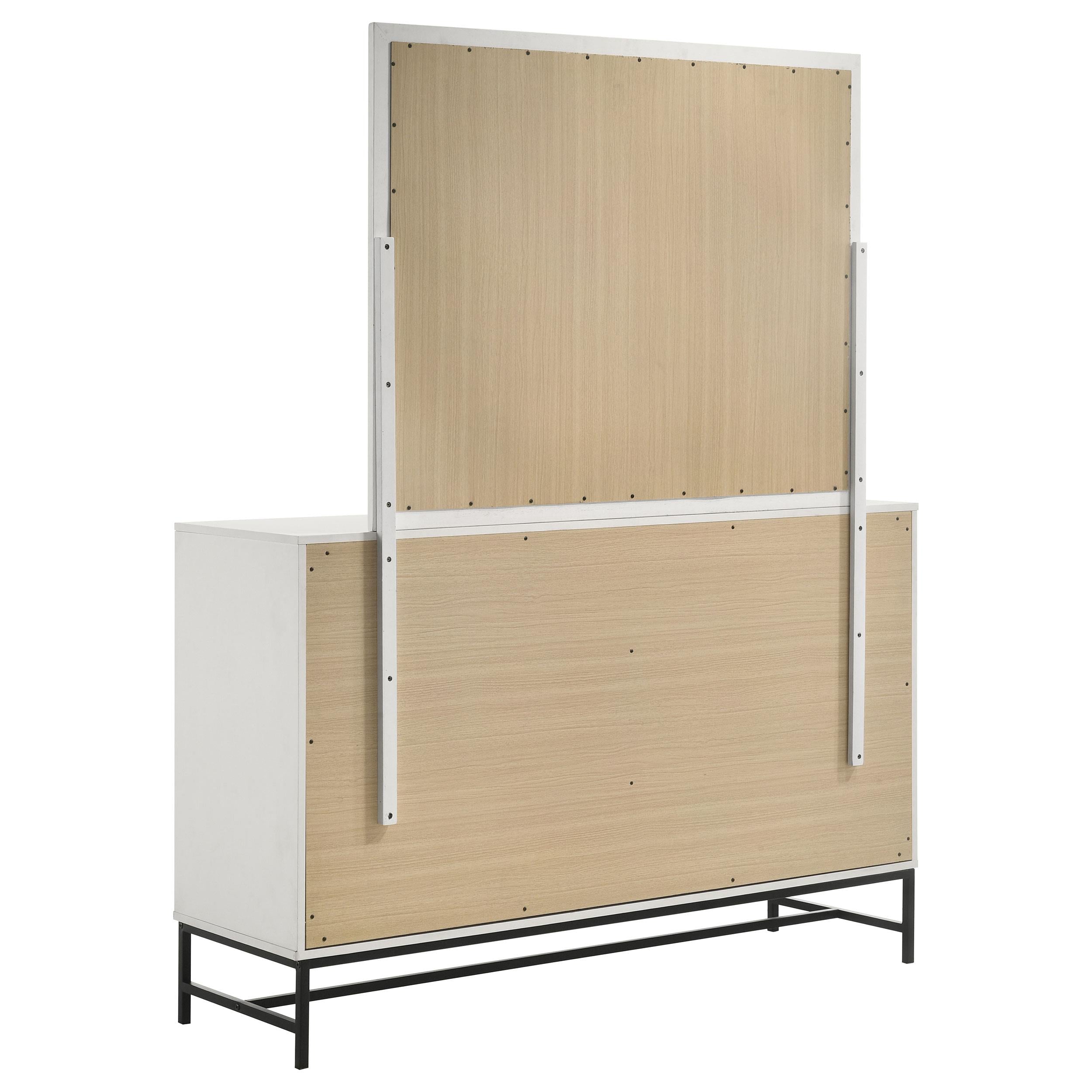 Coaster Furniture Sonora 224863M 6-Drawer Dresser with Mirror - White IMAGE 5