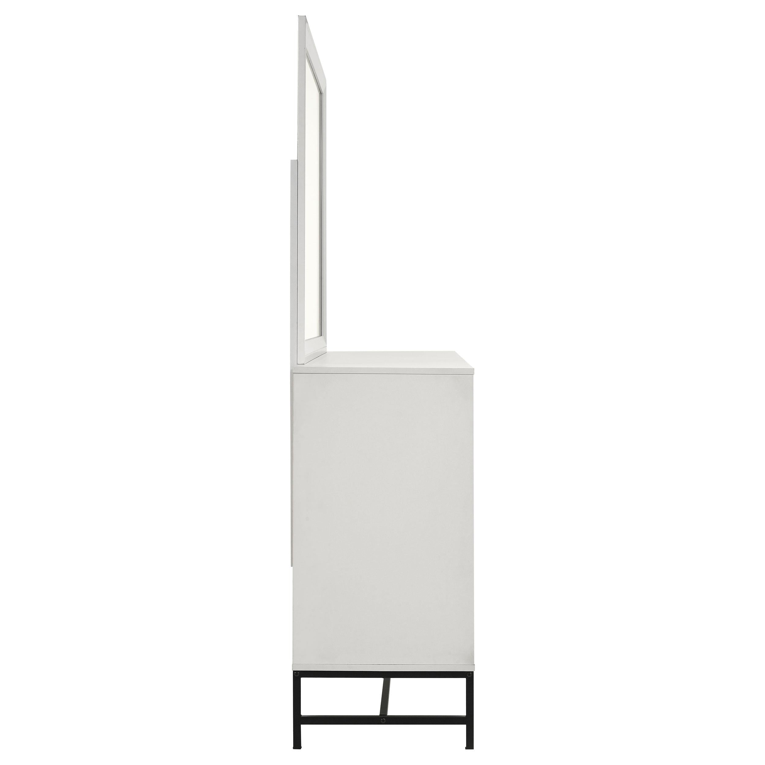 Coaster Furniture Sonora 224863M 6-Drawer Dresser with Mirror - White IMAGE 8