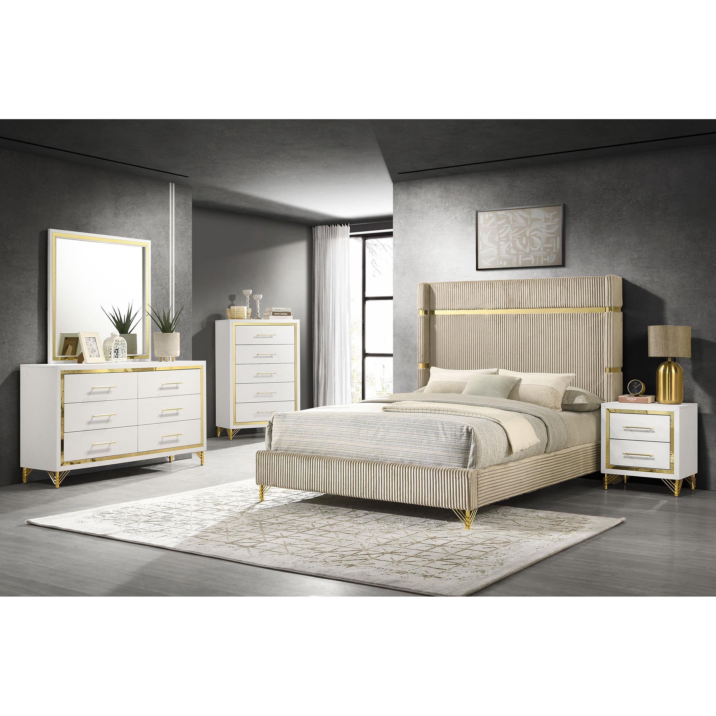 Coaster Furniture Lucia 224733M 6-Drawer Dresser with Mirror - White IMAGE 10