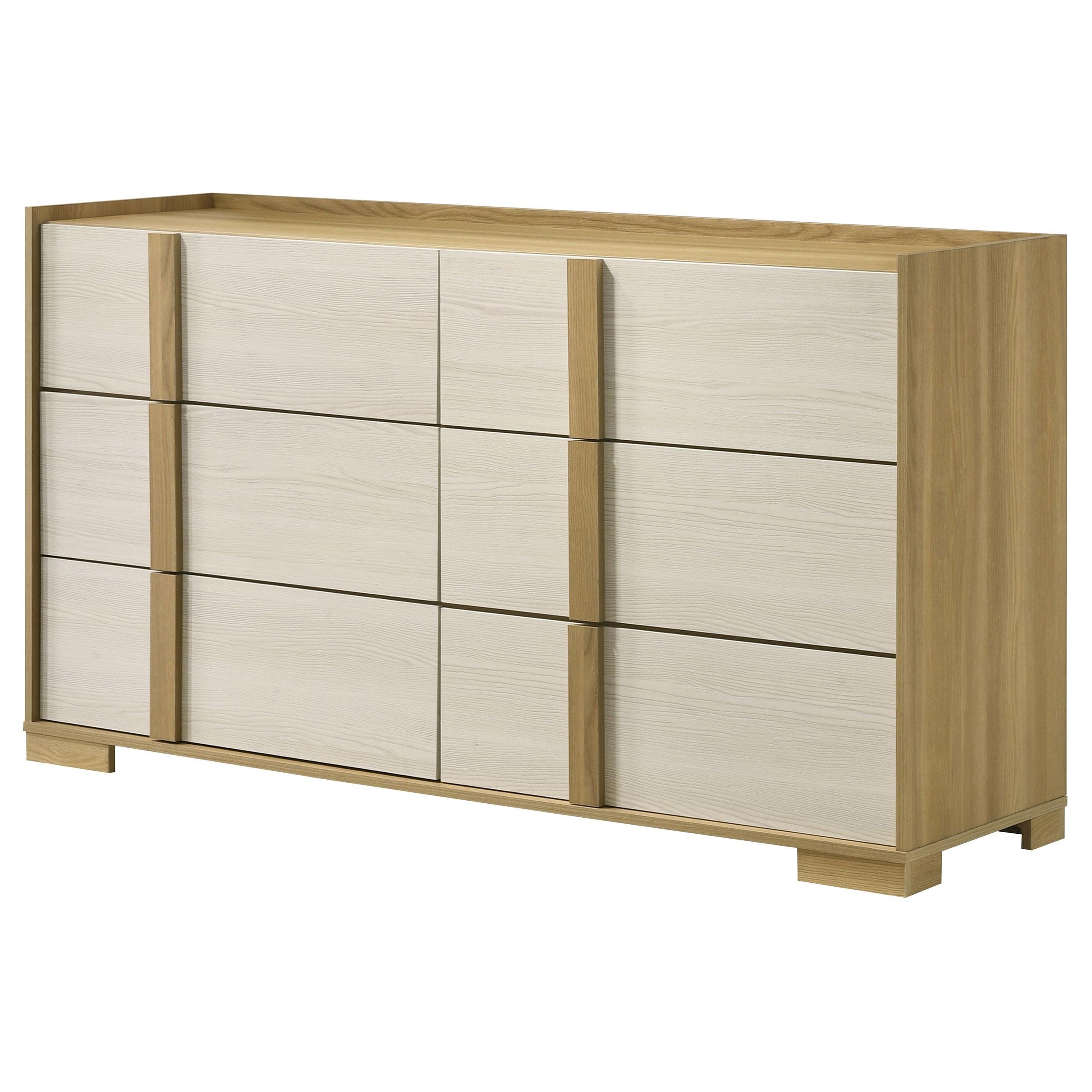 Coaster Furniture Hyland 215653 6-Drawer Dresser - Natural IMAGE 3