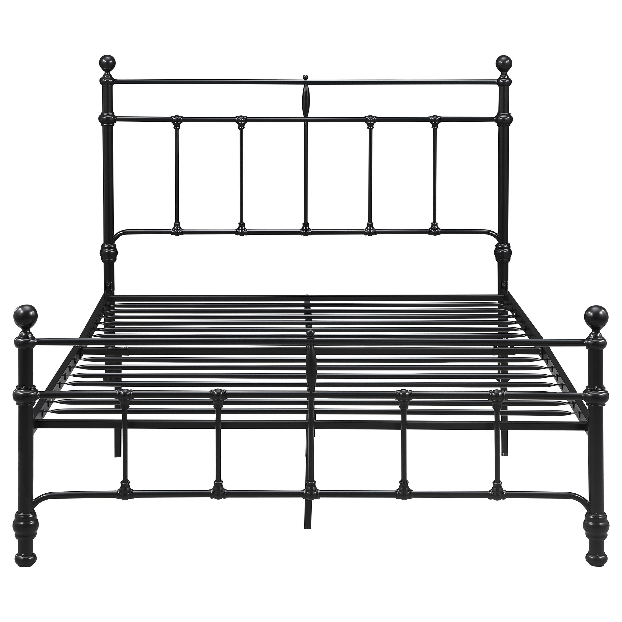 Coaster Furniture Novak 316001F 48-inch Metal Full Open Frame Bed - Matte Black IMAGE 2