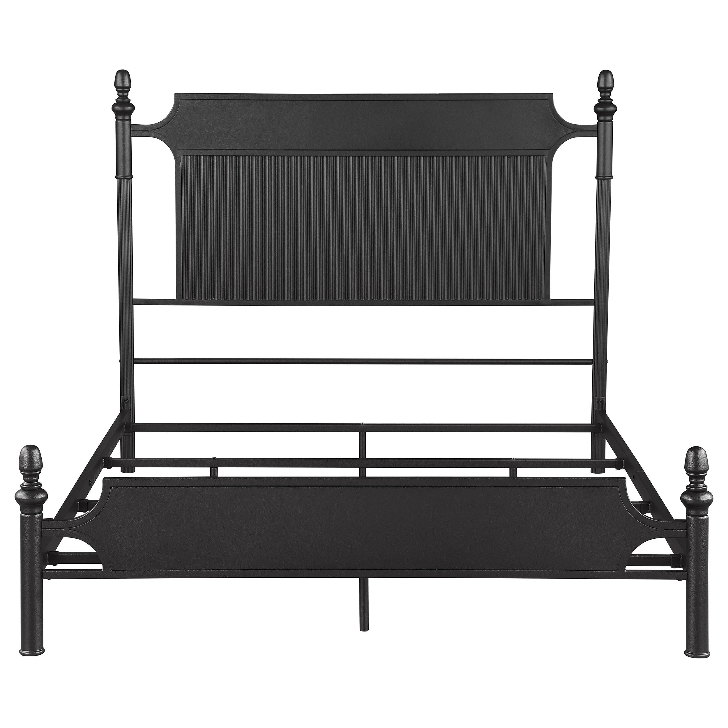 Coaster Furniture Cameron 360321Q 51-inch Metal Queen Panel Bed - Black IMAGE 2