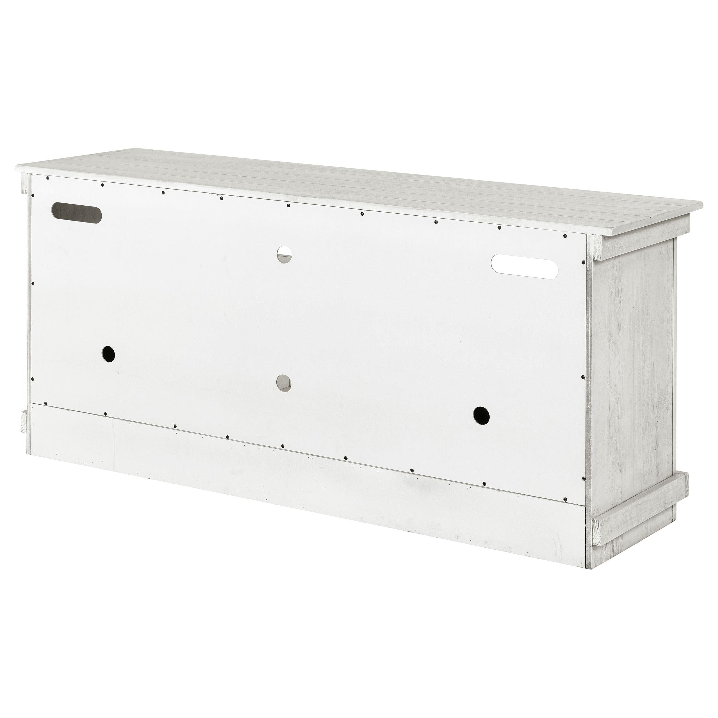 Coaster Furniture Payne 710052 60-inch TV Stand Media Console - Distressed White IMAGE 8