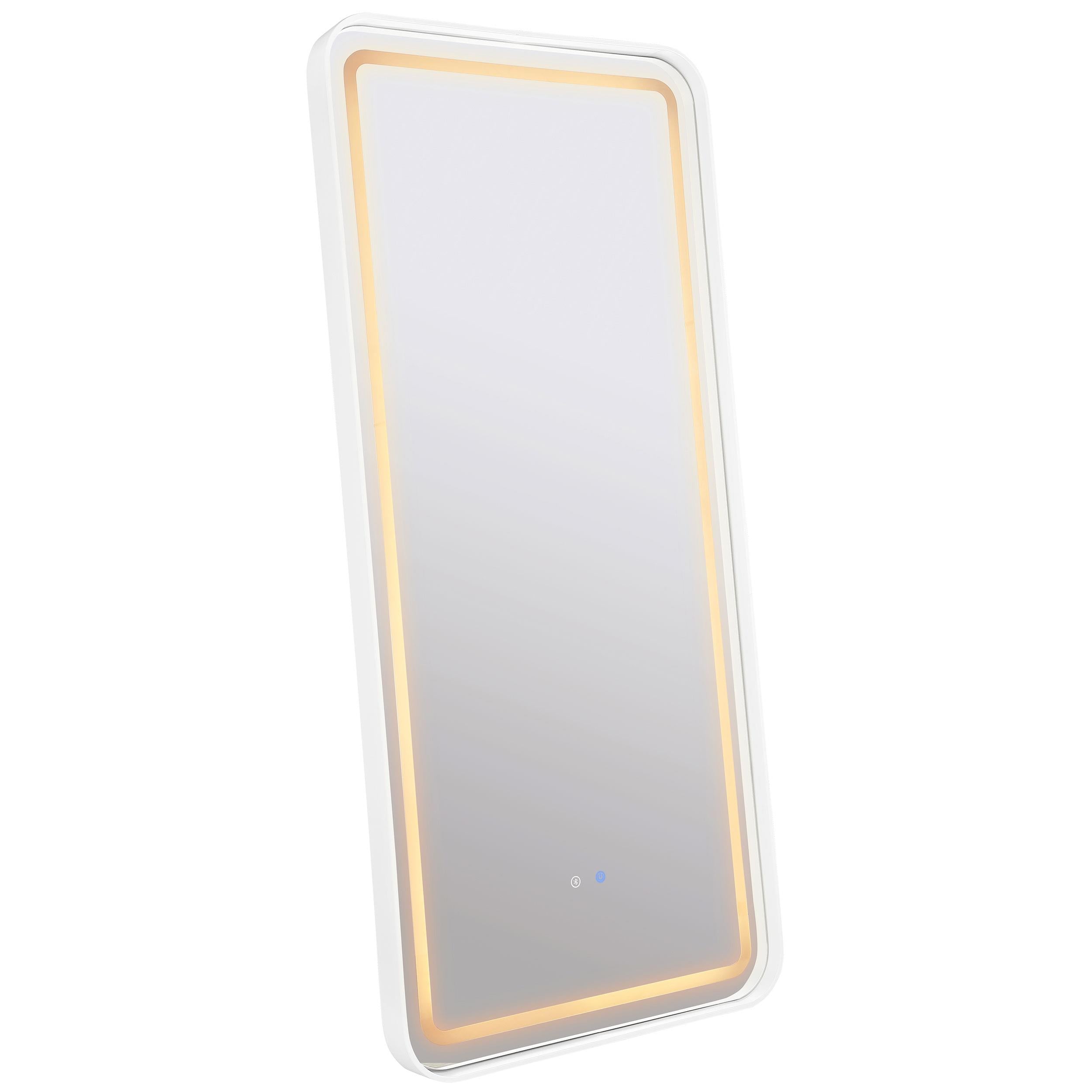 Coaster Furniture Glendora 961448 32 x 71 Inch LED Standing Mirror BT Speakers - Black IMAGE 2