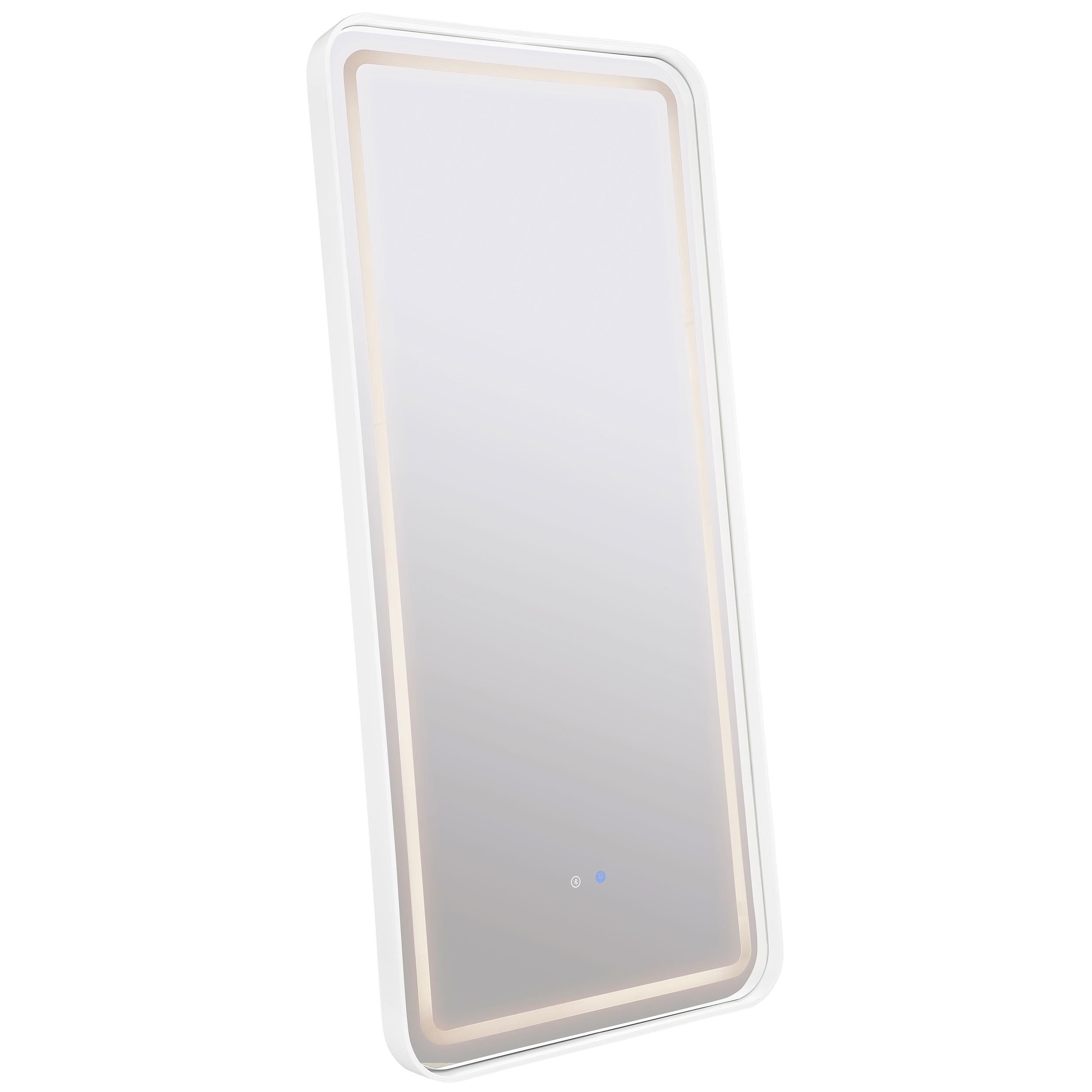 Coaster Furniture Glendora 961448 32 x 71 Inch LED Standing Mirror BT Speakers - Black IMAGE 3