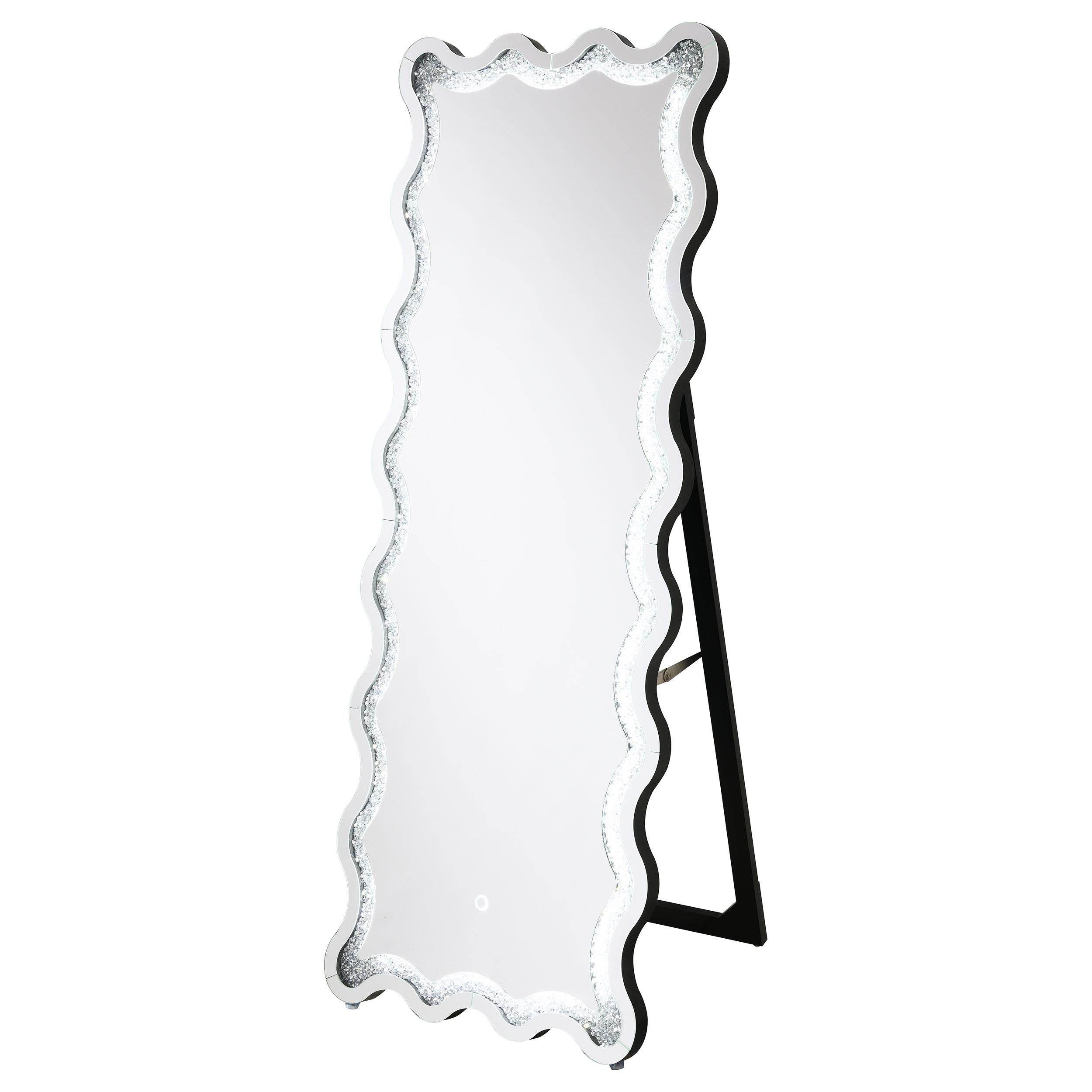 Coaster Furniture Brixey 961473 24 x 63 Inch LED Lighting Standing Floor Mirror - Black IMAGE 11