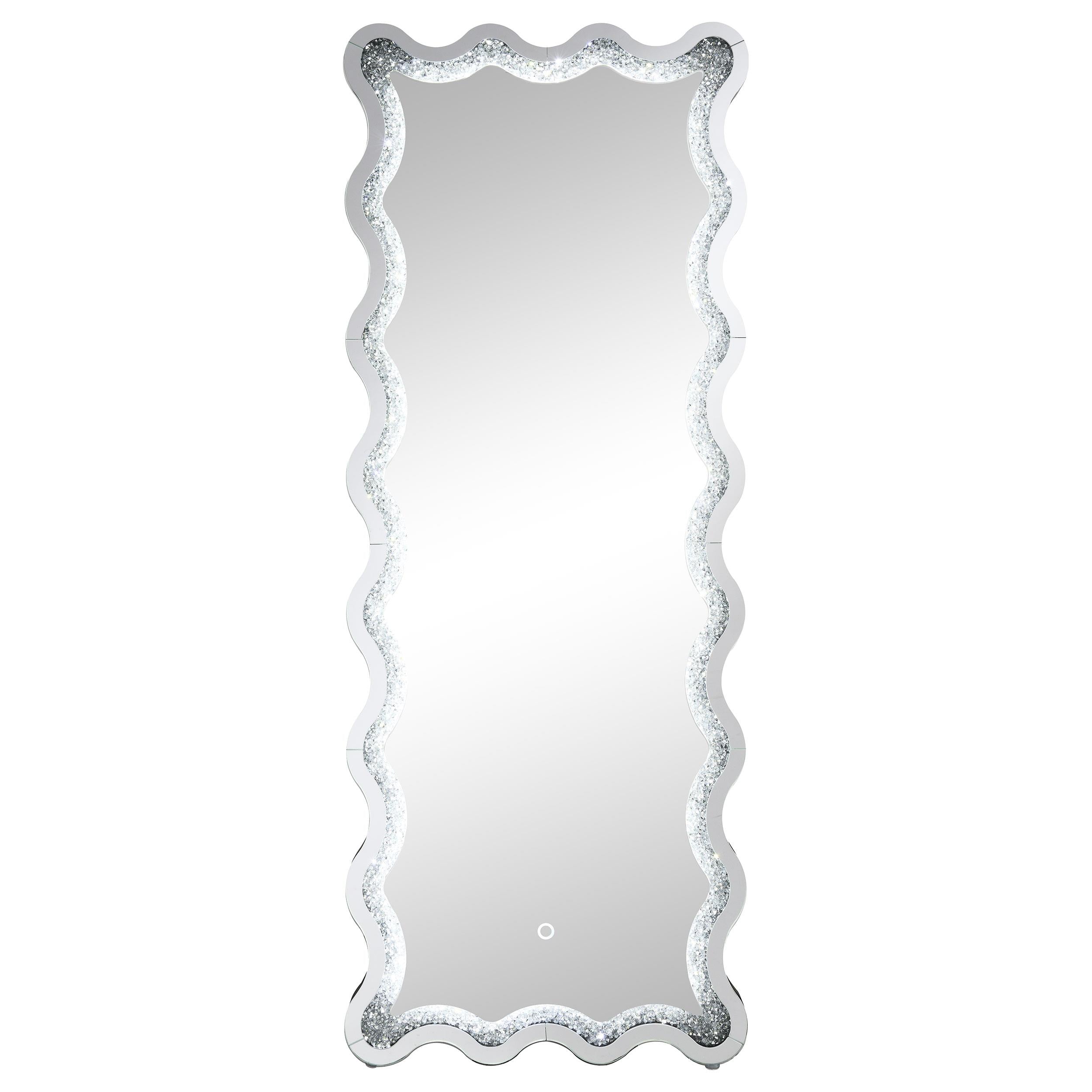 Coaster Furniture Brixey 961473 24 x 63 Inch LED Lighting Standing Floor Mirror - Black IMAGE 7