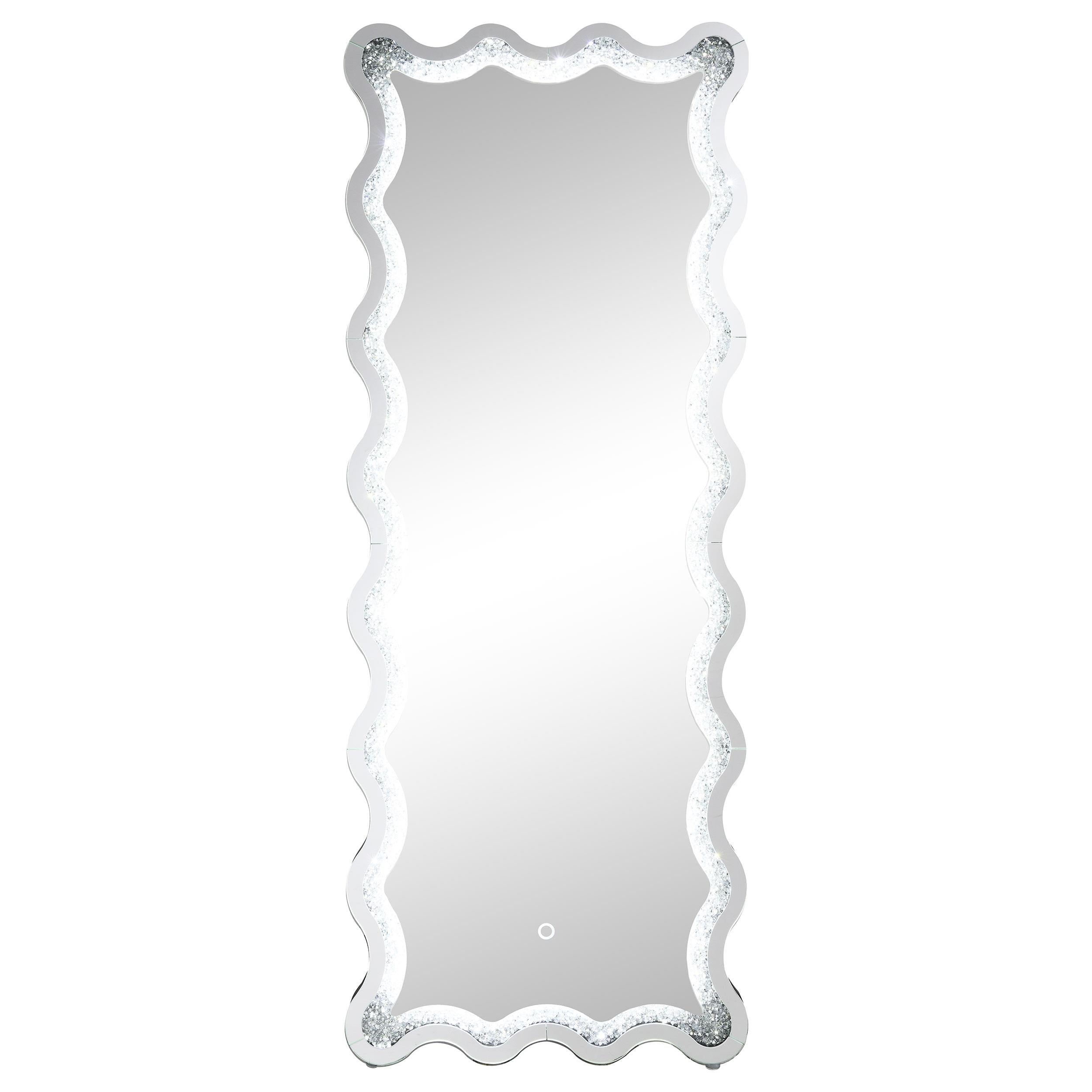 Coaster Furniture Brixey 961473 24 x 63 Inch LED Lighting Standing Floor Mirror - Black IMAGE 8