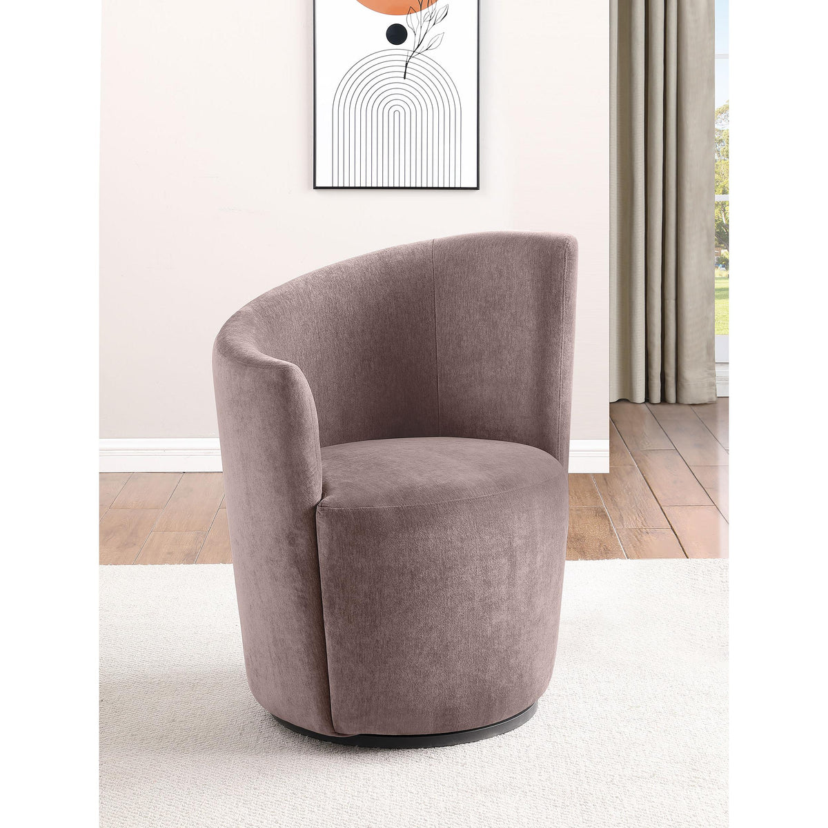 Nueva Swivel Fabric Accent Chair 907528