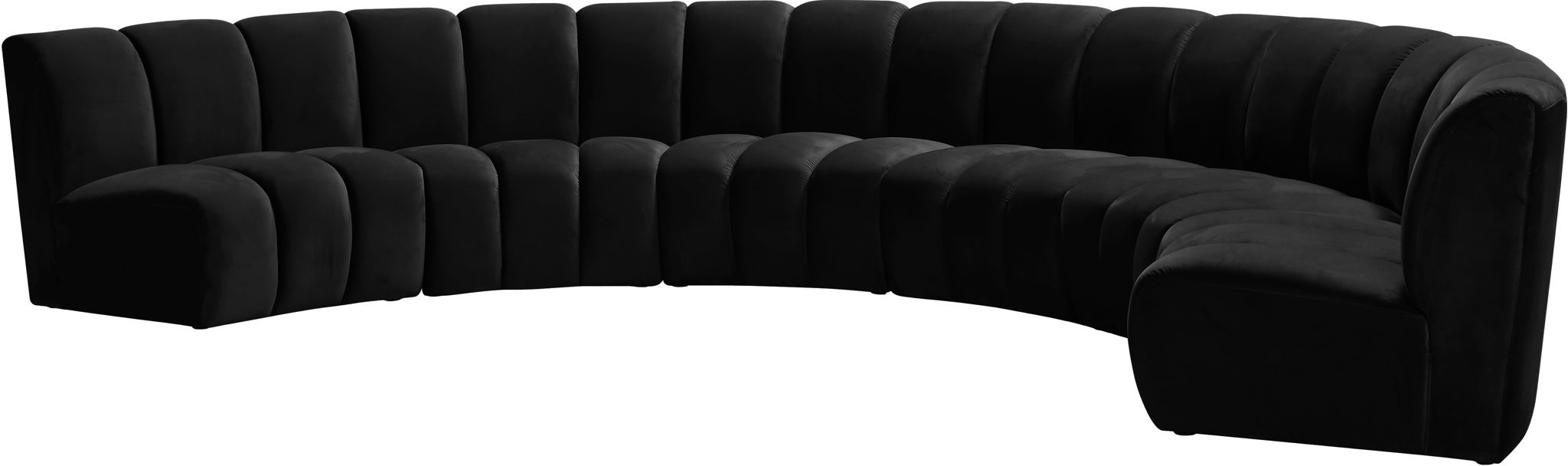 Infinity - 6 Piece Velvet Modular Sectional