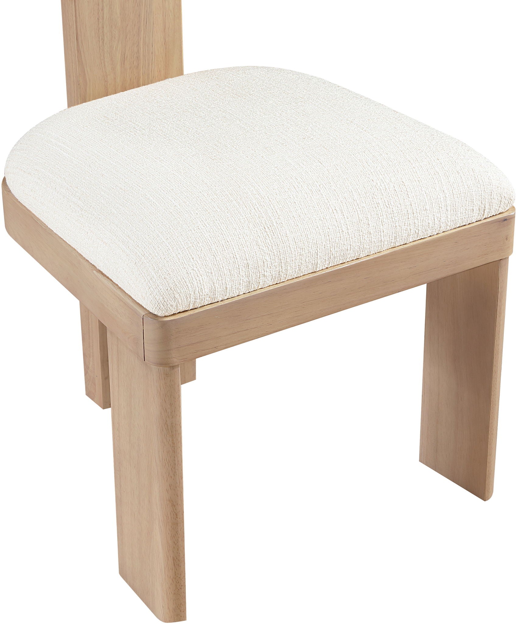 Timbra - Linen Textured Fabric Upholstered Dining Chair (Set of 2) - Natural Base