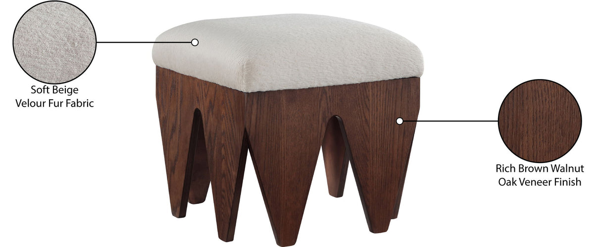 Altair - Fabric Bench - Dark Brown Base