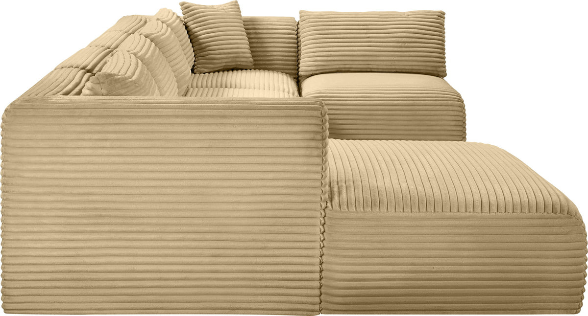Shaggy - 5 Piece Modular U-Shaped Sectional