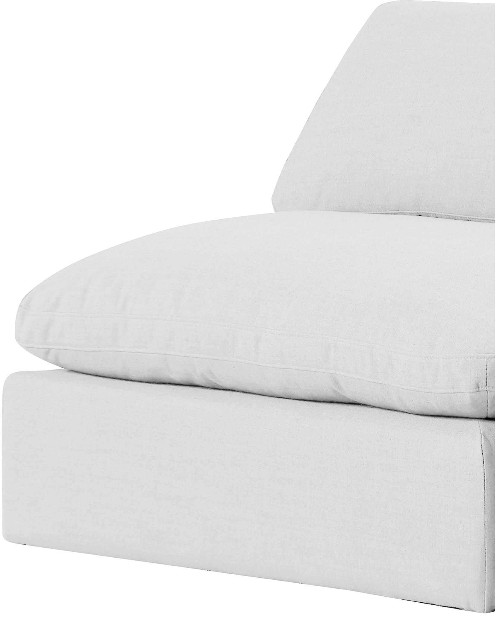Comfy - 5 Piece Linen Modular Corner Armless Sectional