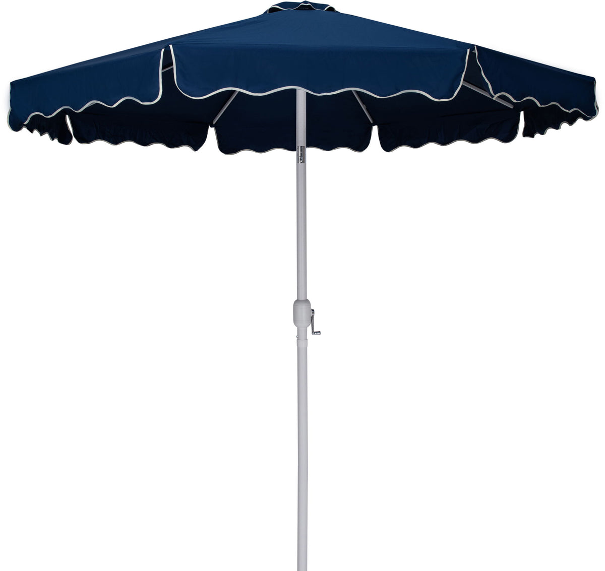 Amalfi - Aluminum Patio Umbrella - White Base / White Pole