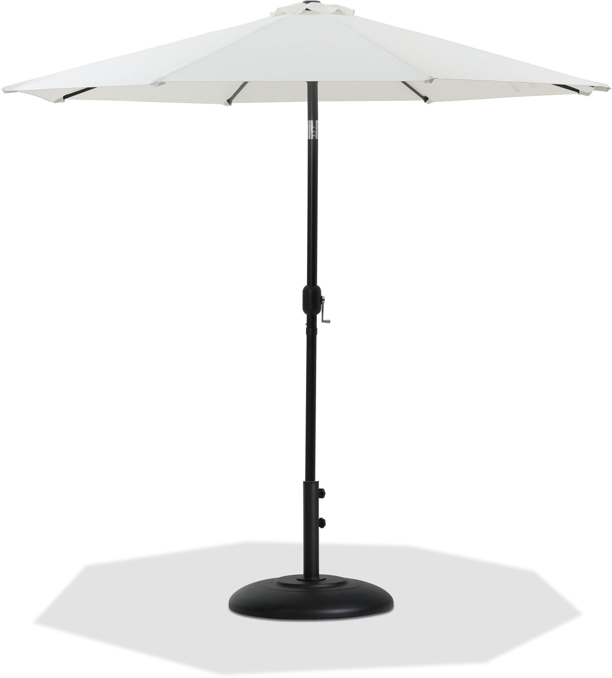 Fiji - Aluminum Patio Umbrella With Round Black Base