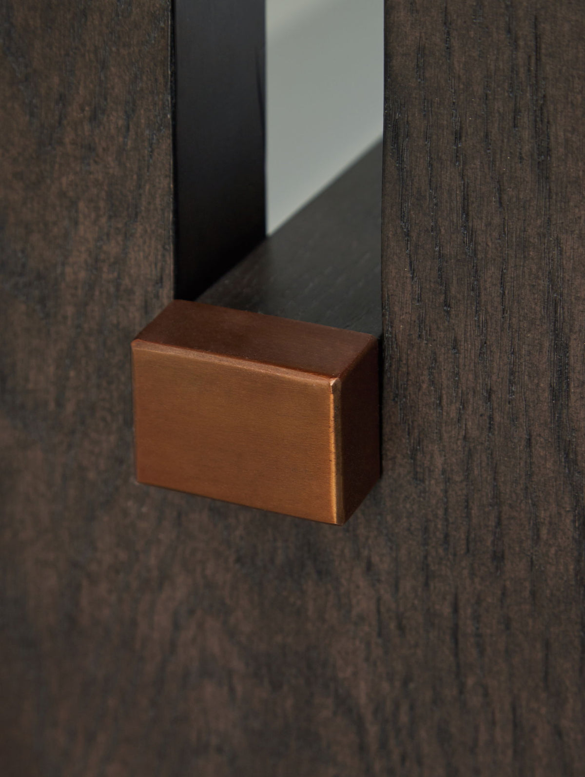 Burkhaus - Sofa Table - White / Dark Brown