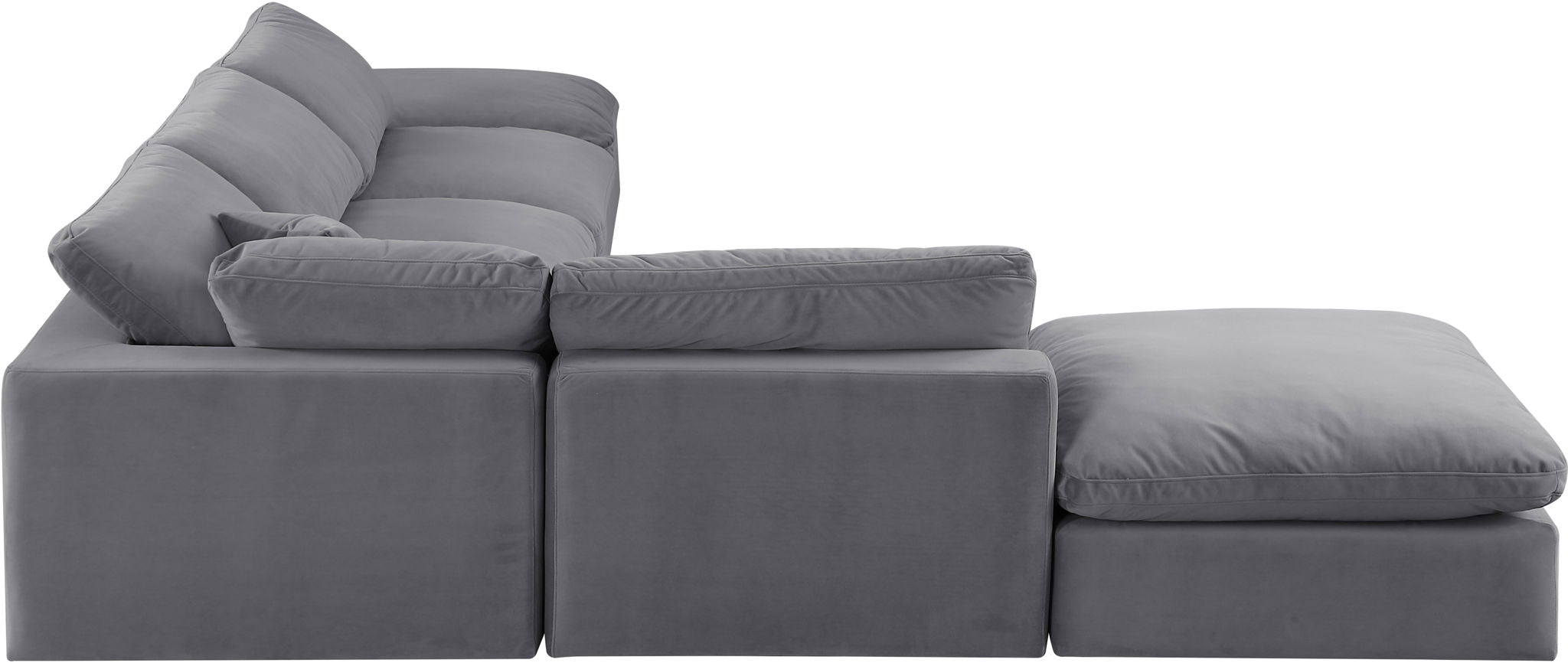 Comfy - 6 Piece Velvet Modular Sectional