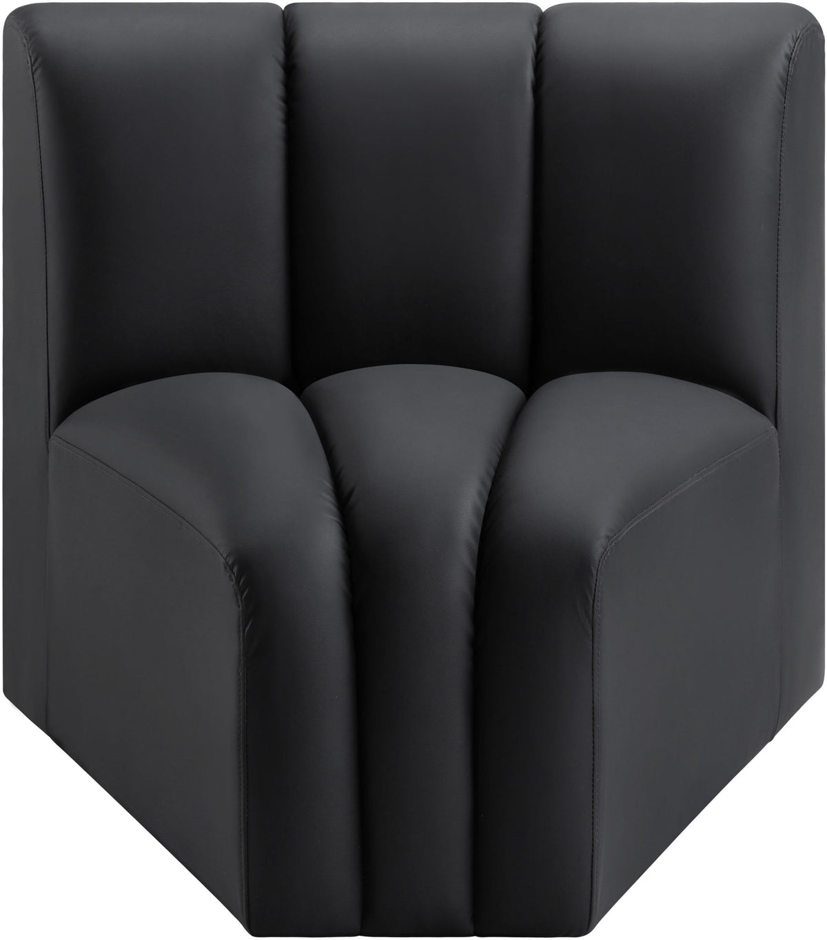 Arc - Faux Leather Curved Corner Chair