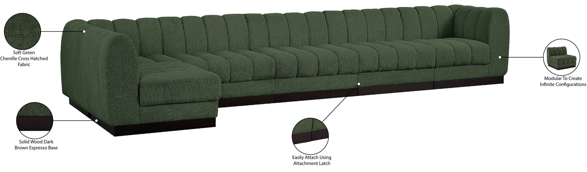 Quinn - 6 Piece Modular Sectional