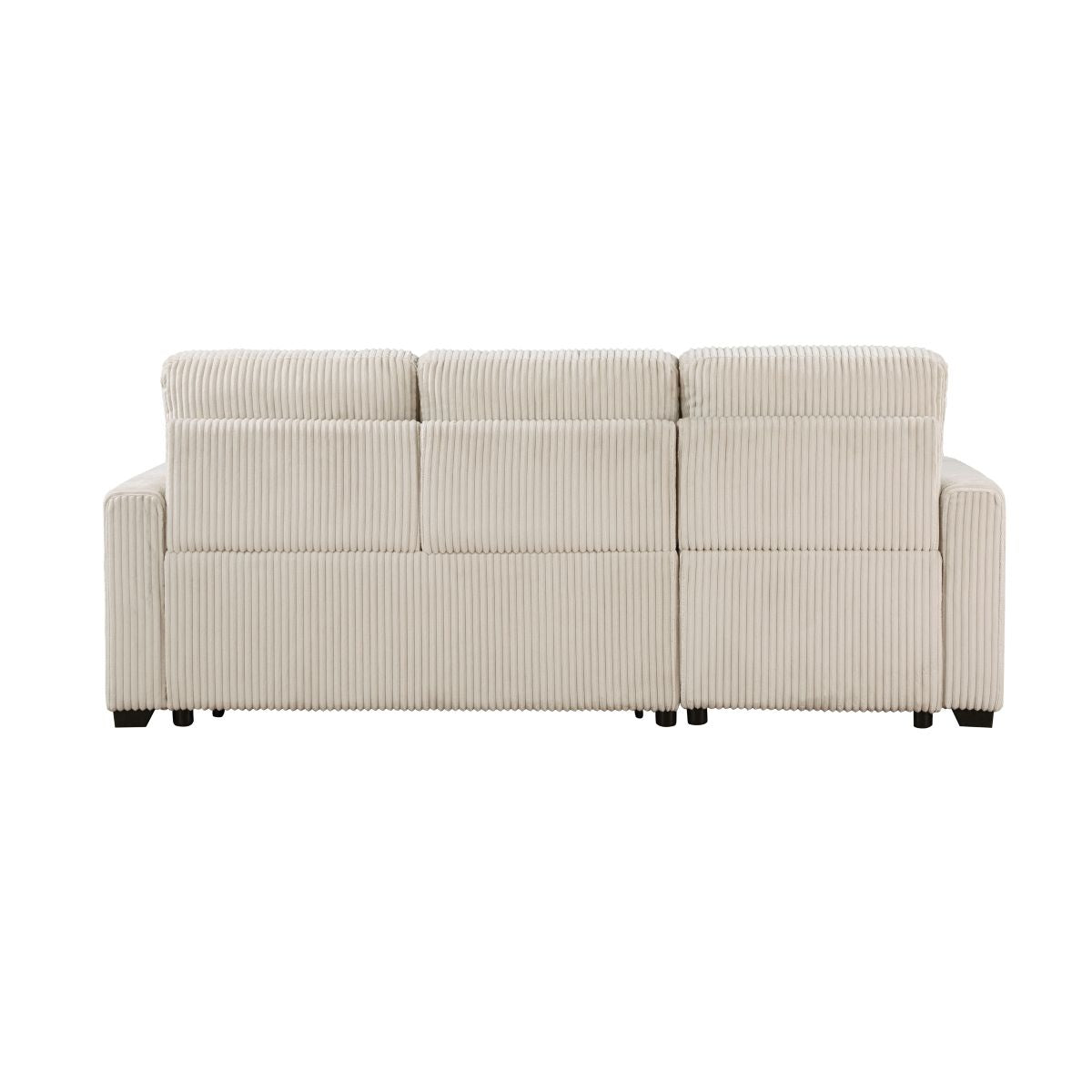Rhett - 3 Piece Reversible Sectional With Pull-Out Bed And Hidden Storage