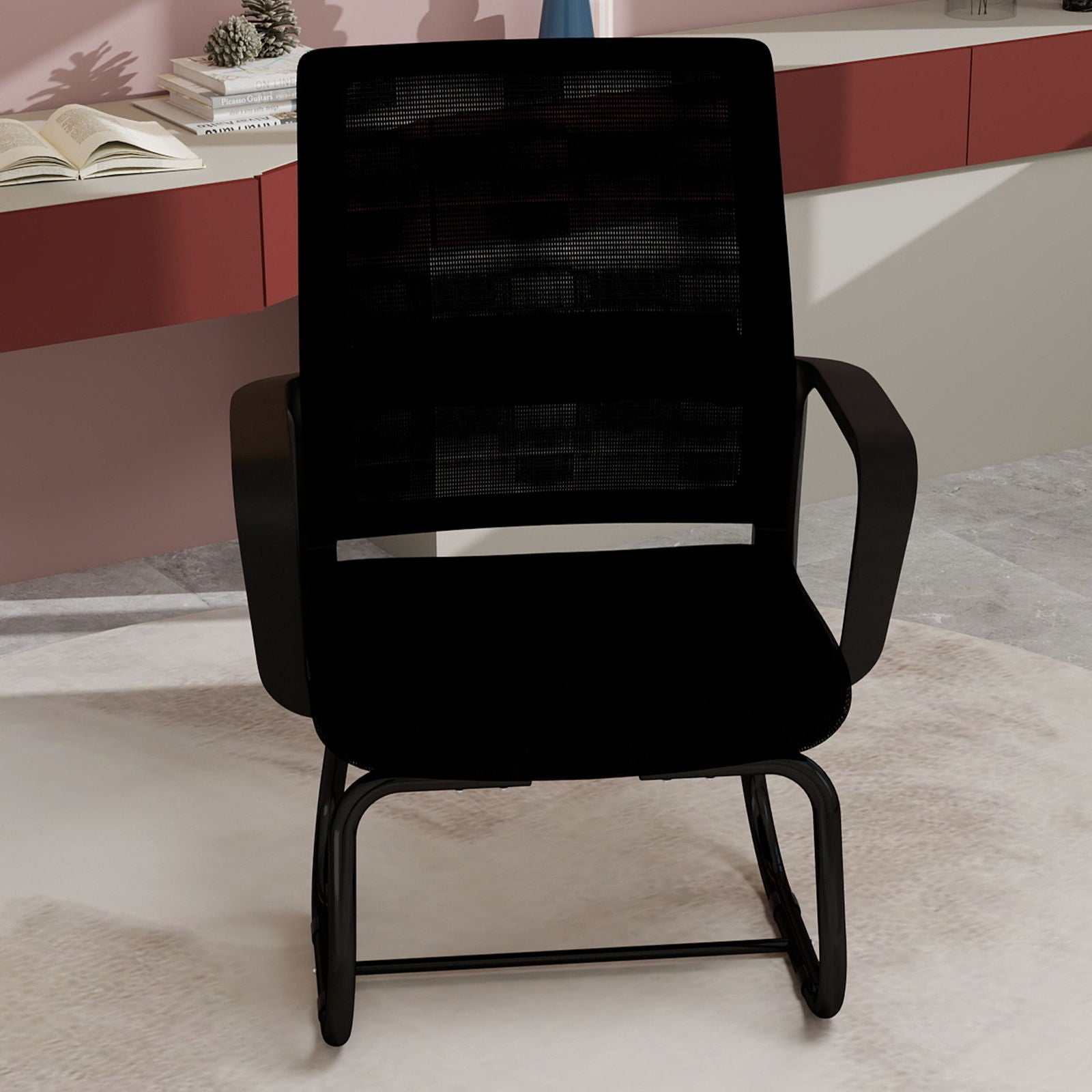 Minimalist Office Chair & Soft Backrest