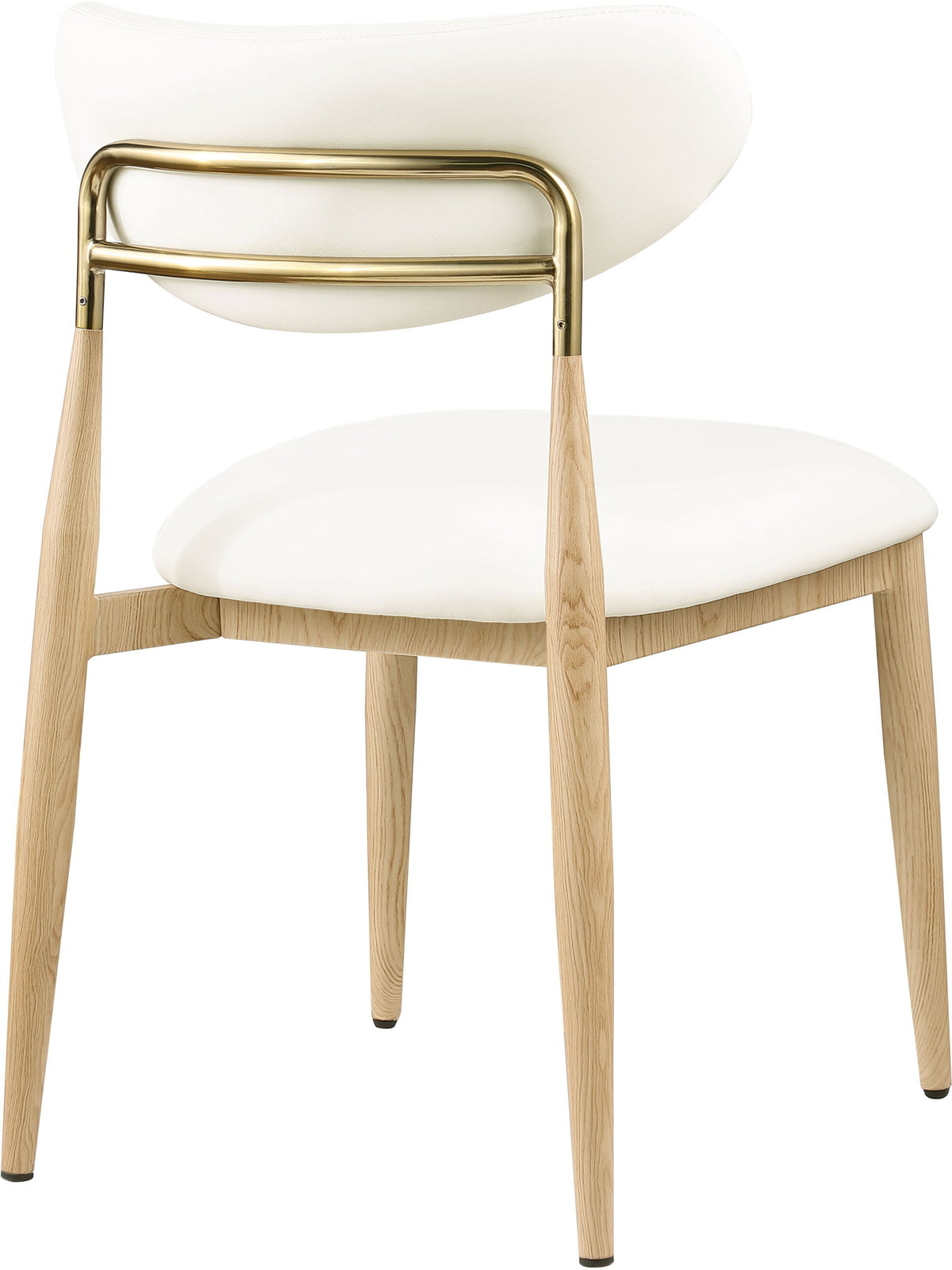 Ronda - Vegan Leather Upholstered Dining Side Chair - Natural Legs