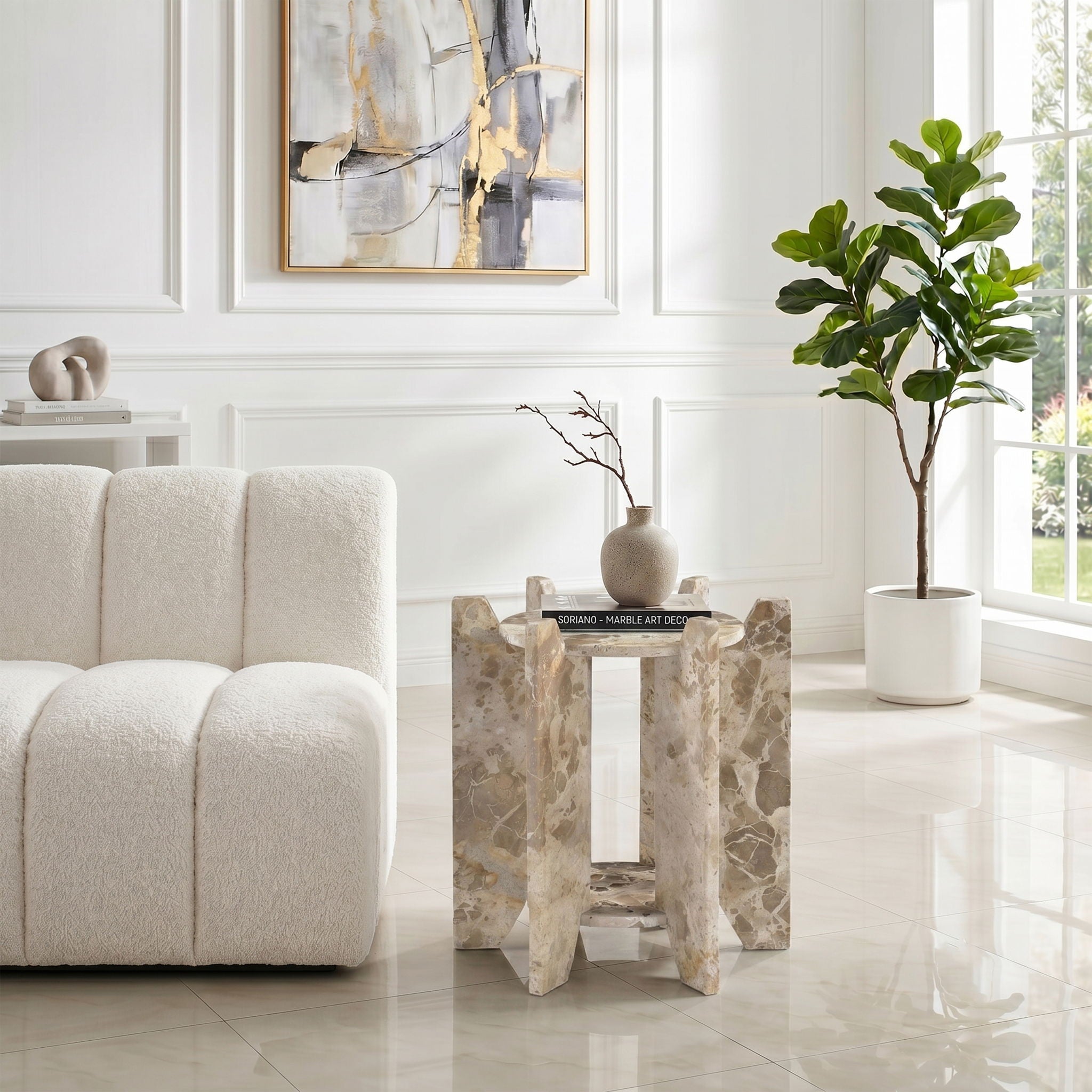 Soriano - Genuine Marble Table