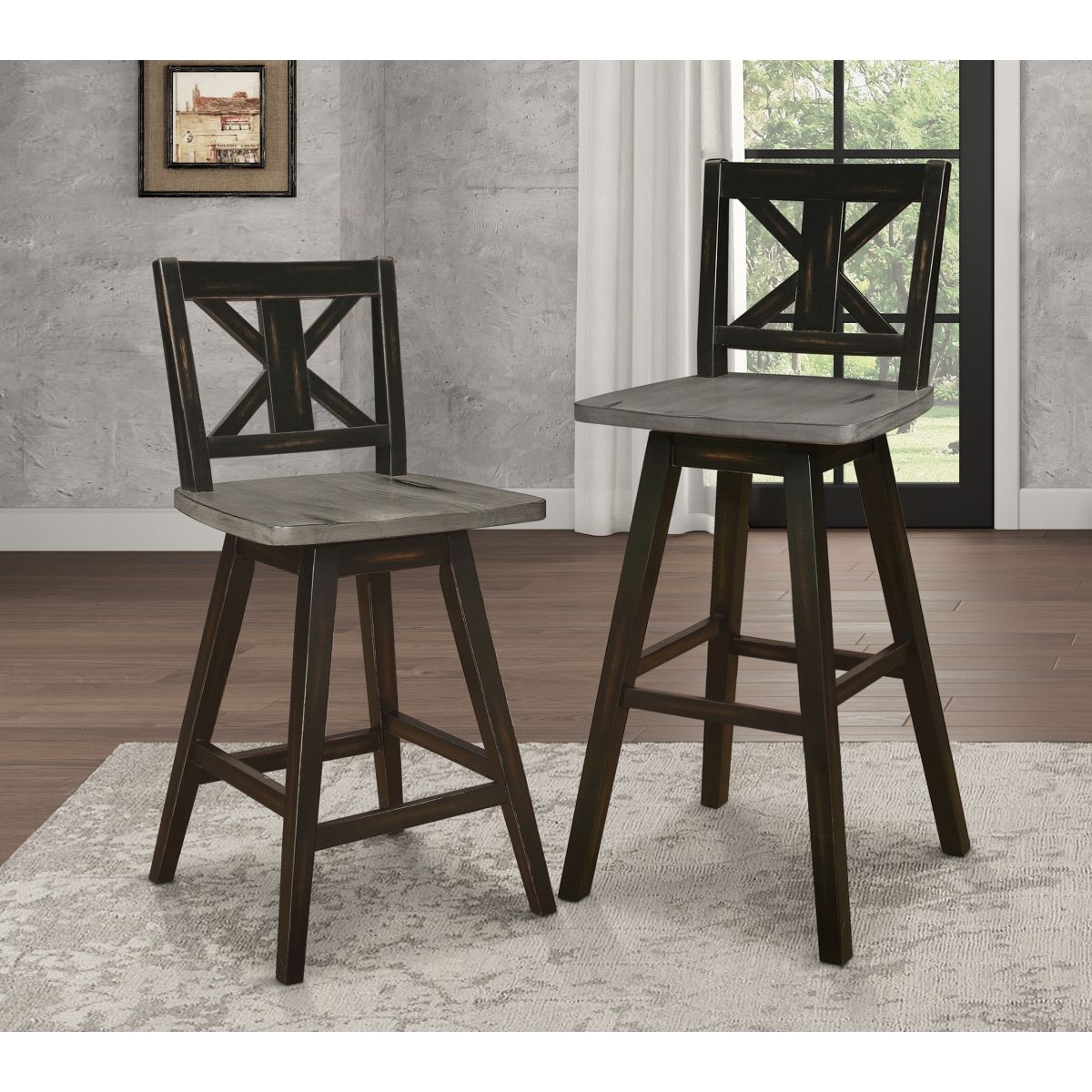 Amsonia - Swivel Counter Height Chair (Set of 2)