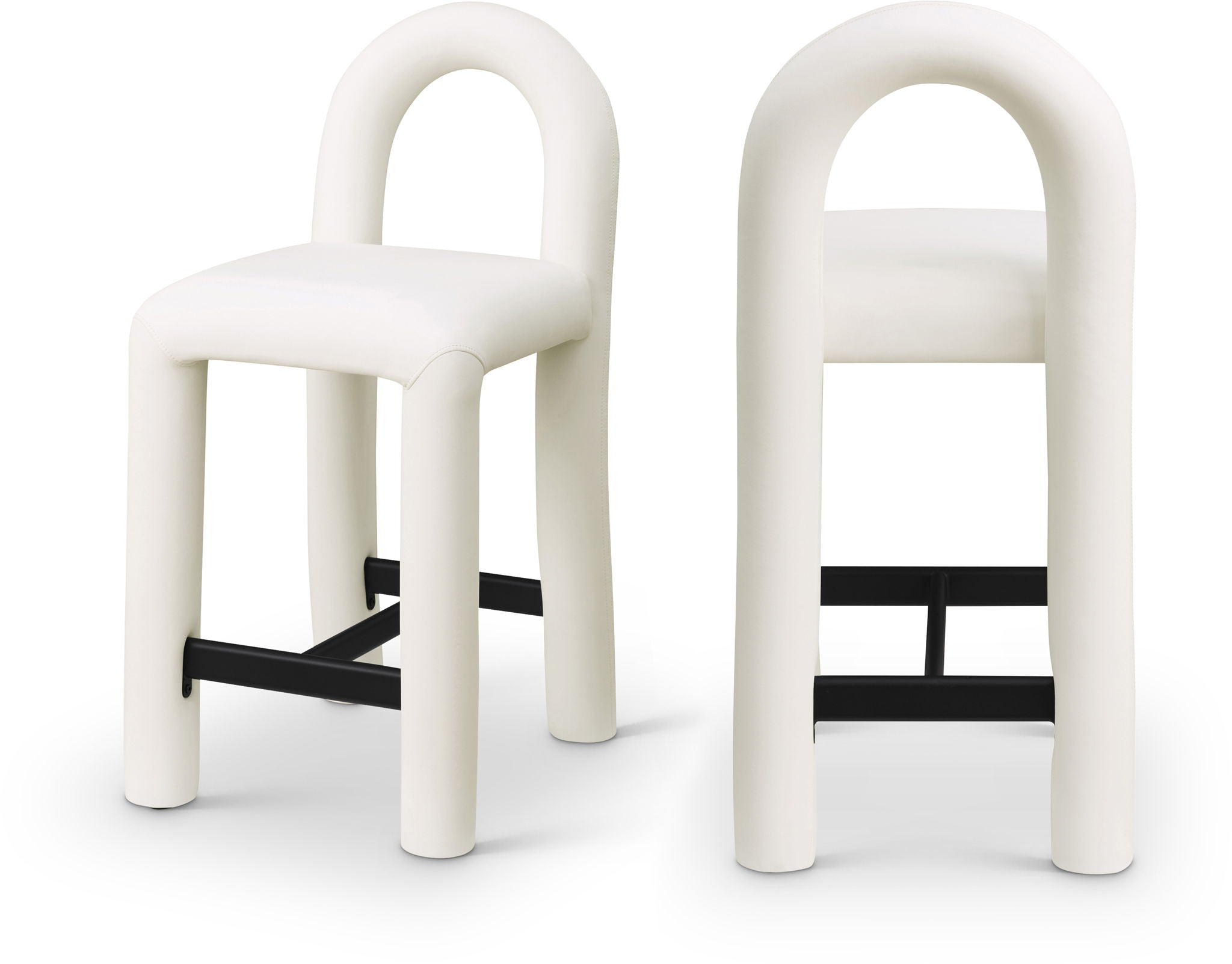 Amari - Faux Leather Stool