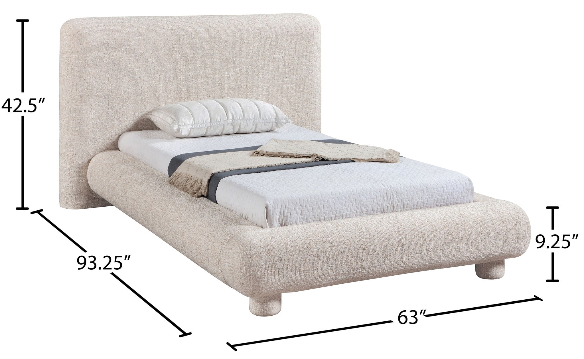 Blair - Polyester Upholstered Bed