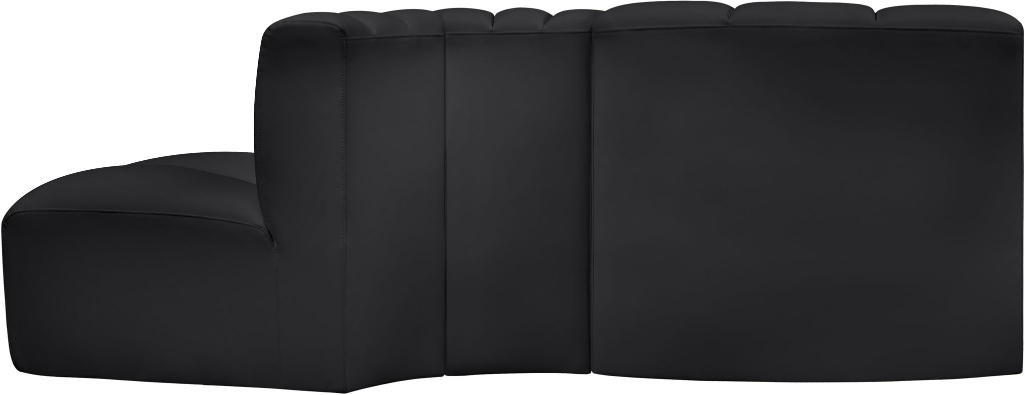 Arc - Faux Leather 3 Piece Modular Sofa